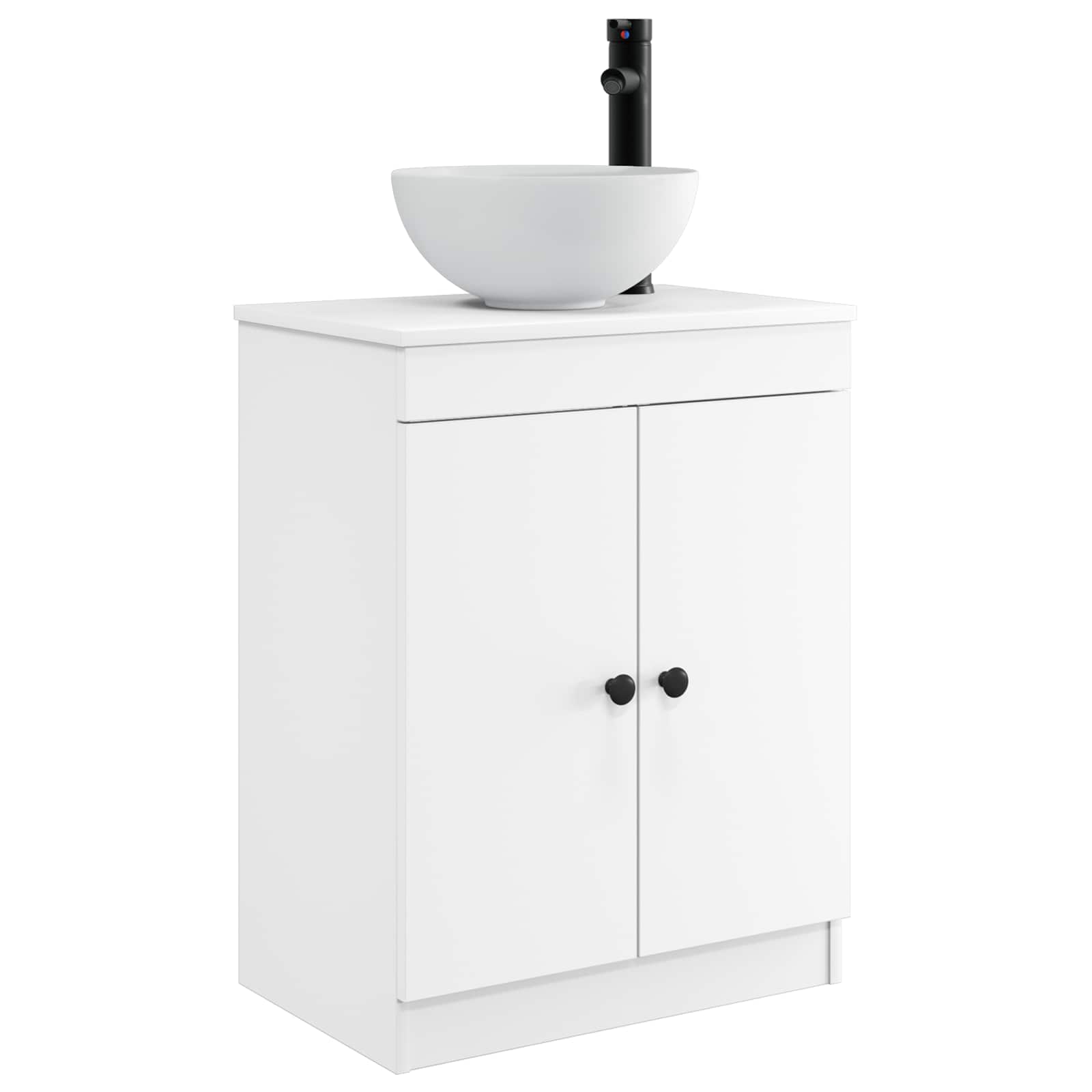 Meuble de salle de bain avec évier Blanc 54 x 35 x 83 cm