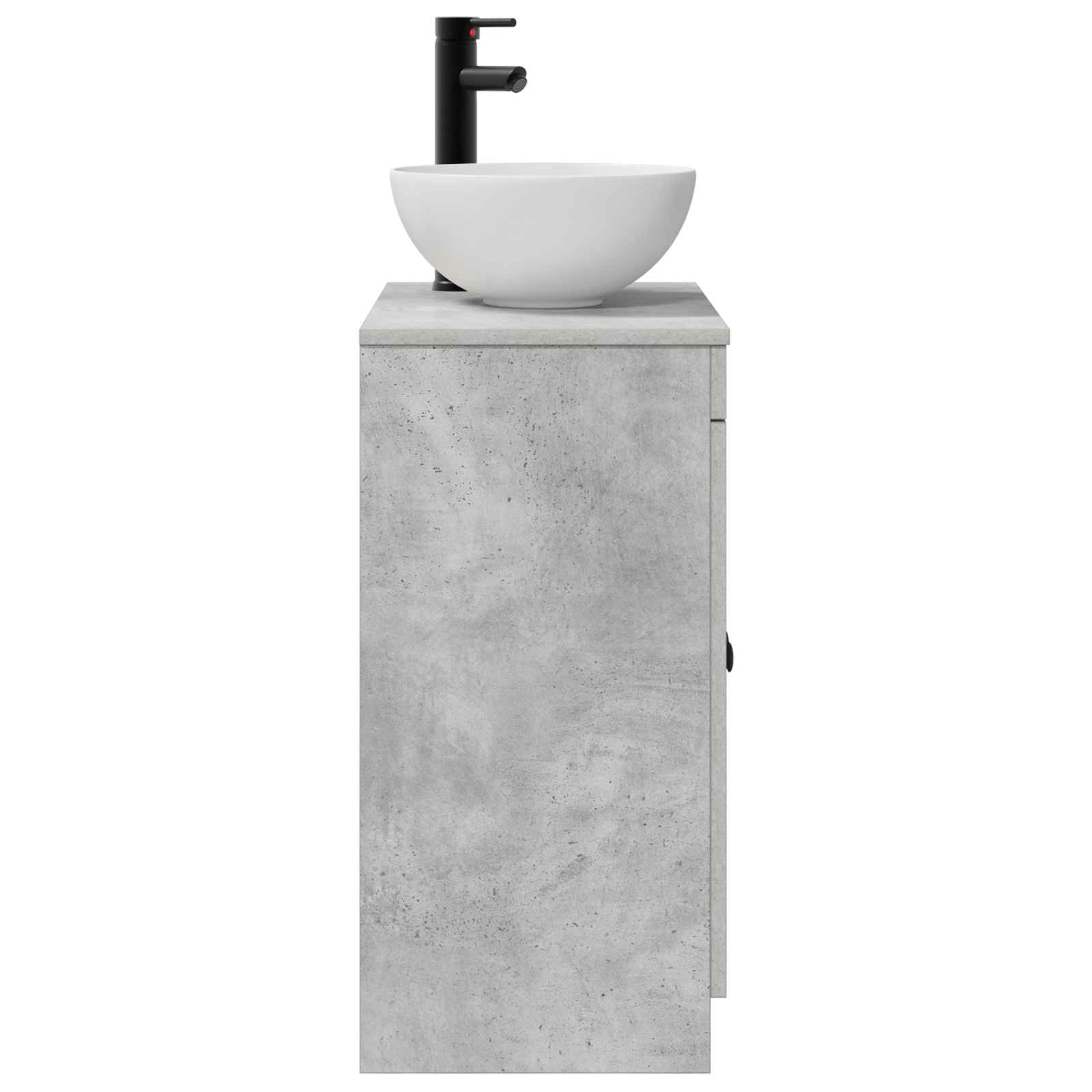 Meuble de salle de bain avec évier Gris béton 54 x 35 x 83 cm