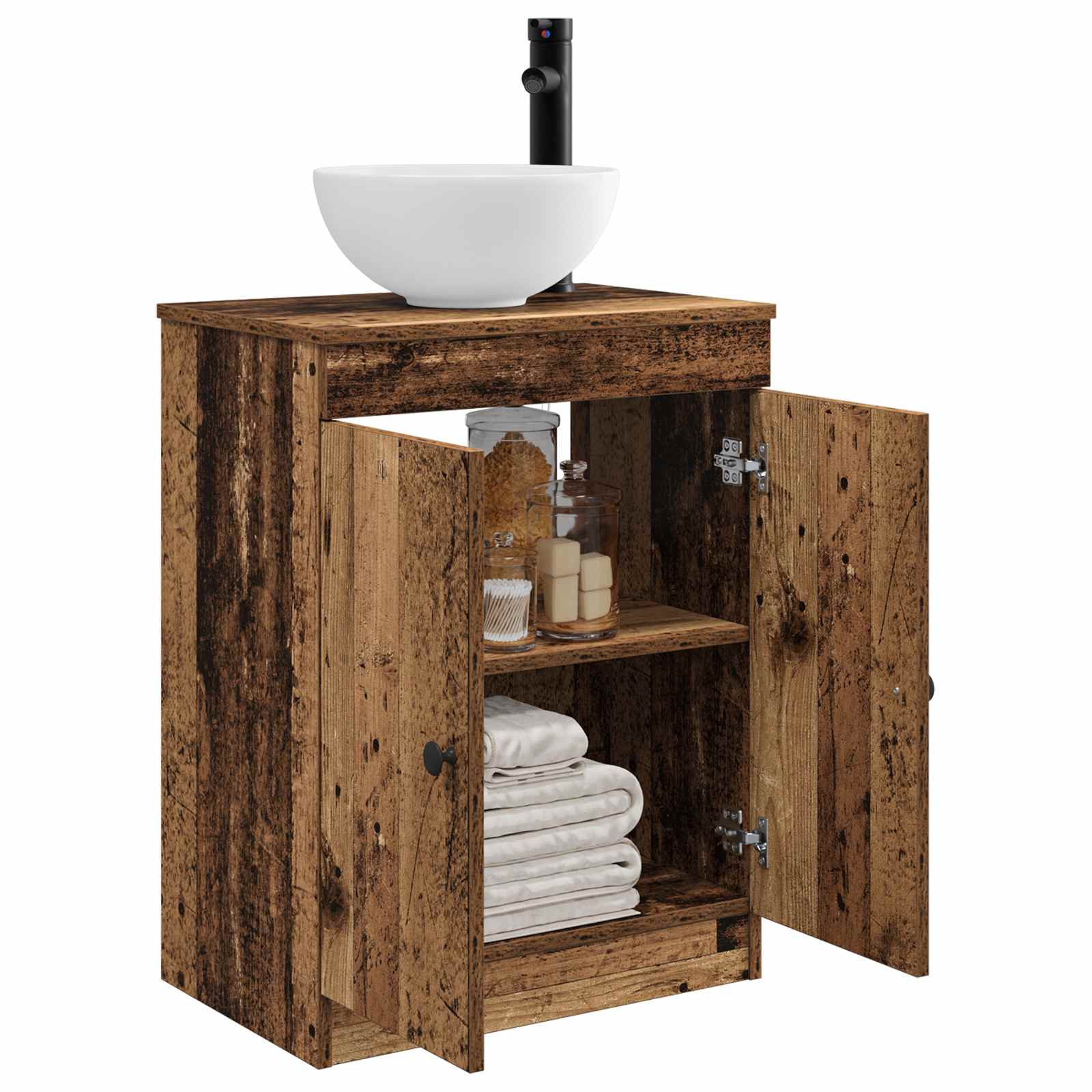 Meuble de salle de bain avec évier Bois ancien 54 x 35 x 83 cm - XIOS