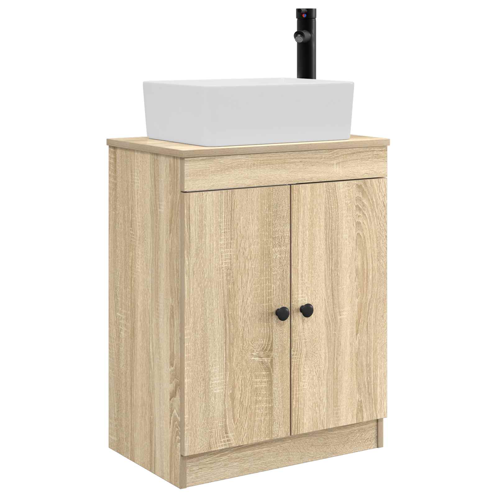 Meuble de salle de bain avec évier Chêne Sonoma 54 x 35 x 83 cm