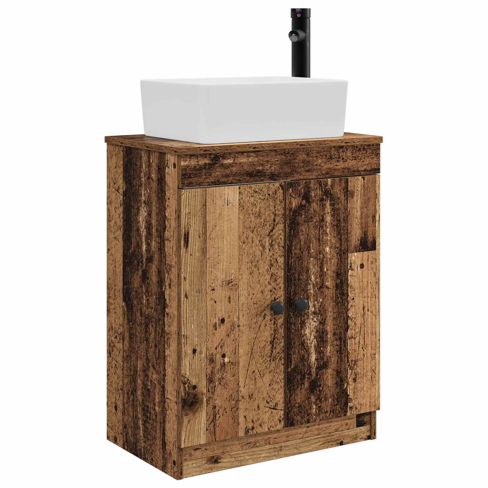 Meuble de salle de bain avec évier Bois ancien 54 x 35 x 83 cm