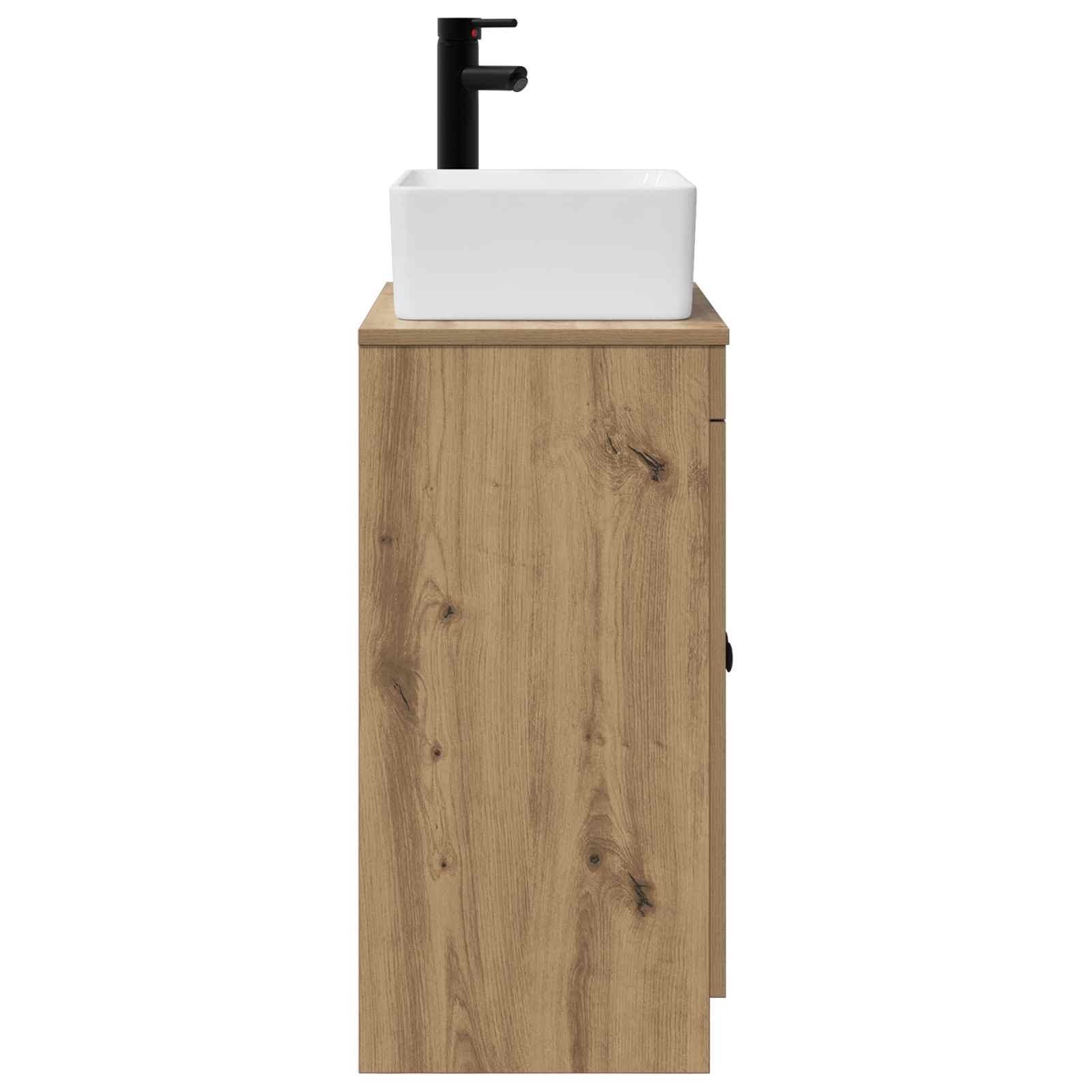 Meuble de salle de bain avec évier Chêne artisanal