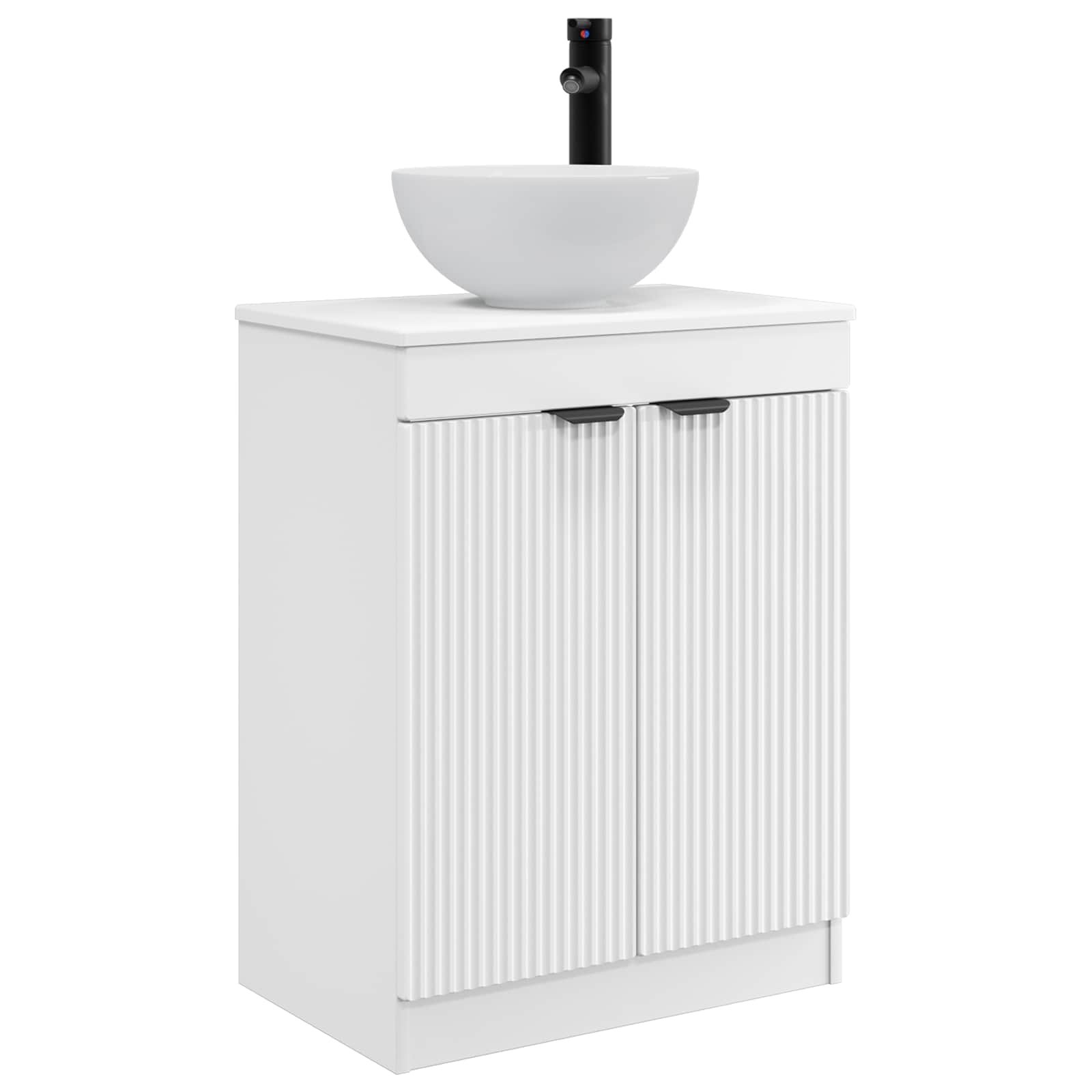 Meuble de salle de bain avec évier Blanc 54 x 35 x 83 cm
