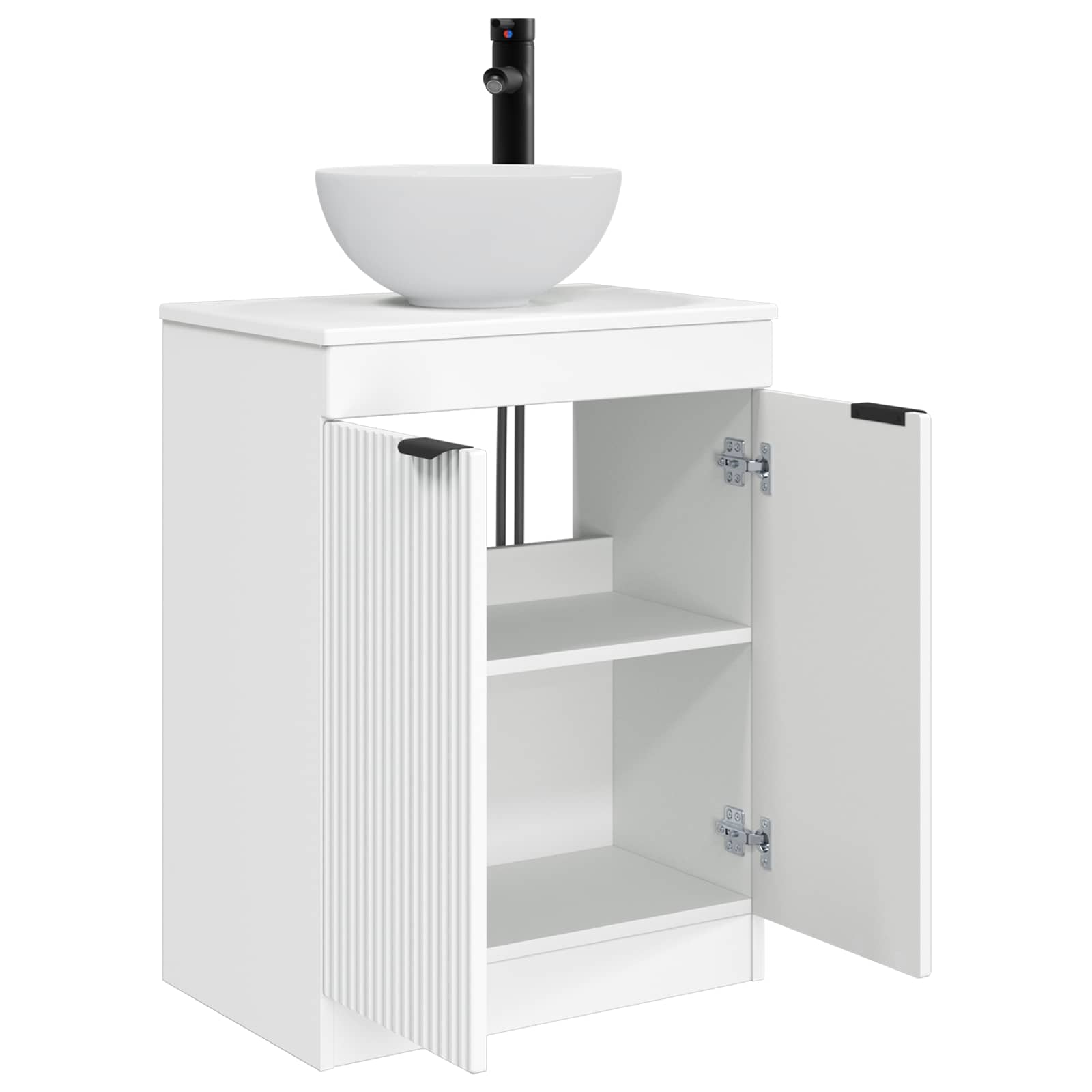 Meuble de salle de bain avec évier Blanc 54 x 35 x 83 cm