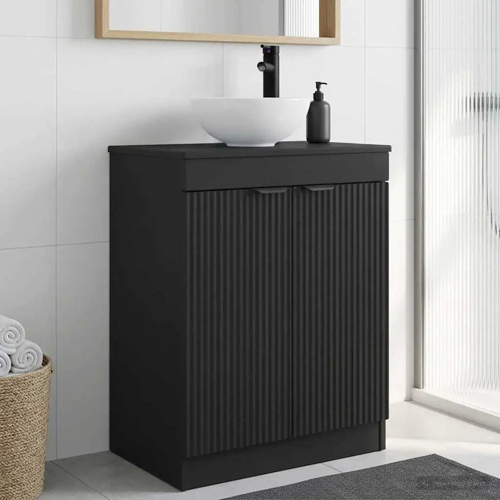 Meuble de salle de bain avec évier Noir 54 x 35 x 83 cm - XIOS
