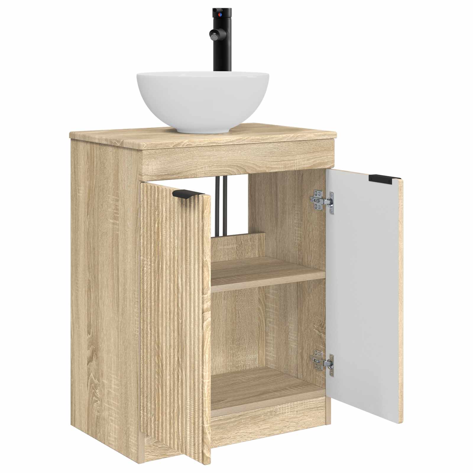 Meuble de salle de bain avec évier Chêne Sonoma 54 x 35 x 83 cm - XIOS