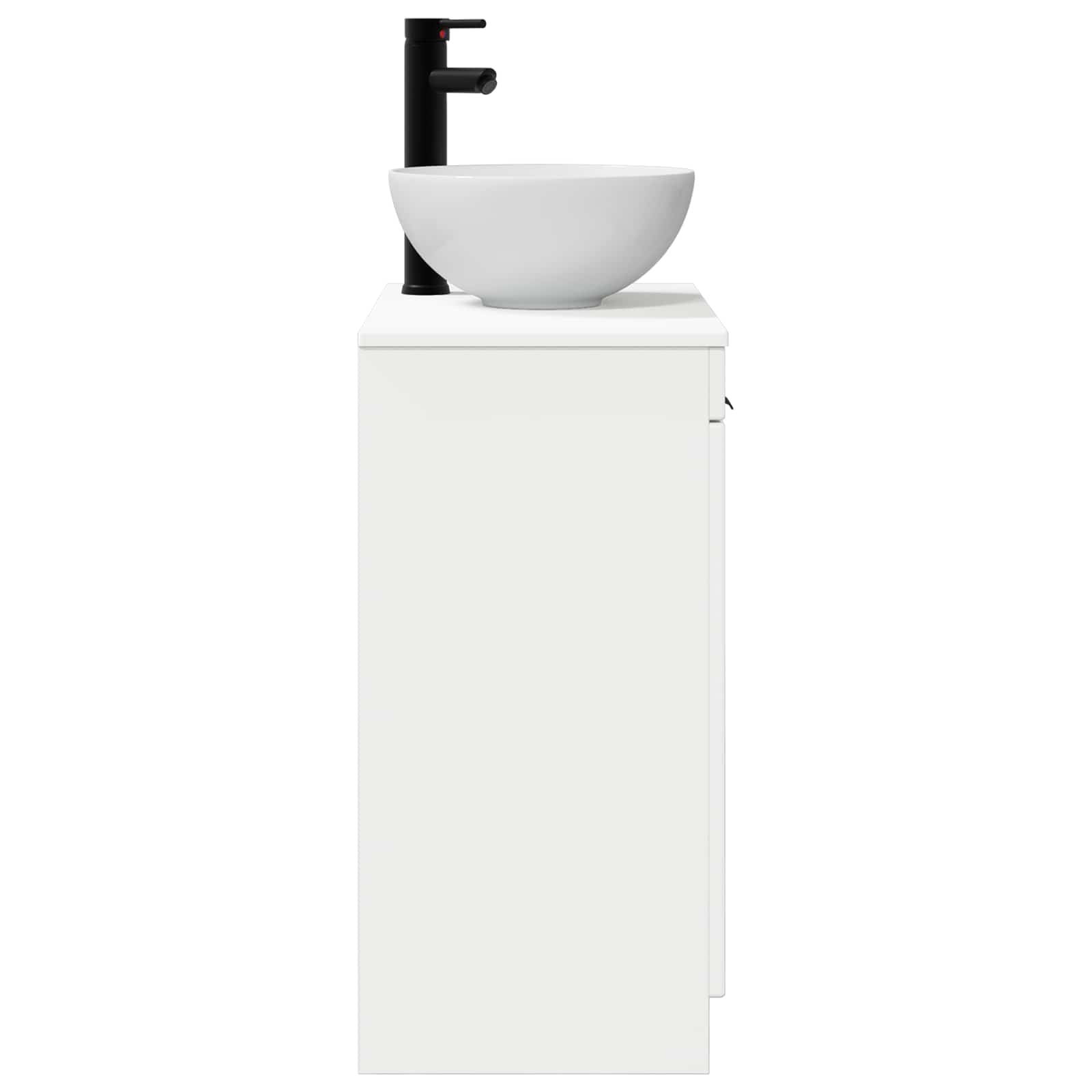 Meuble de salle de bain avec évier Blanc brillant