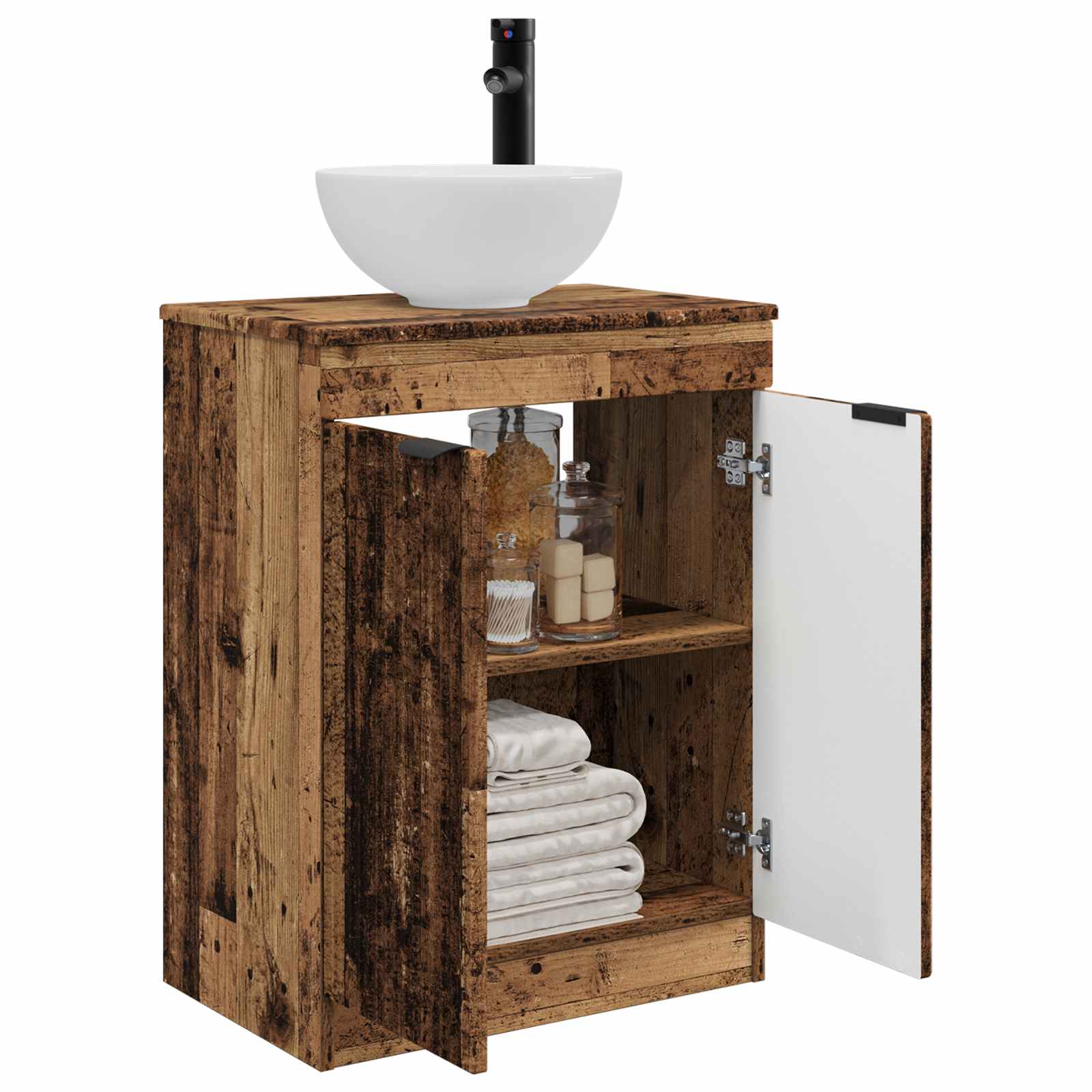 Meuble de salle de bain avec évier Bois ancien 54 x 35 x 83 cm - XIOS