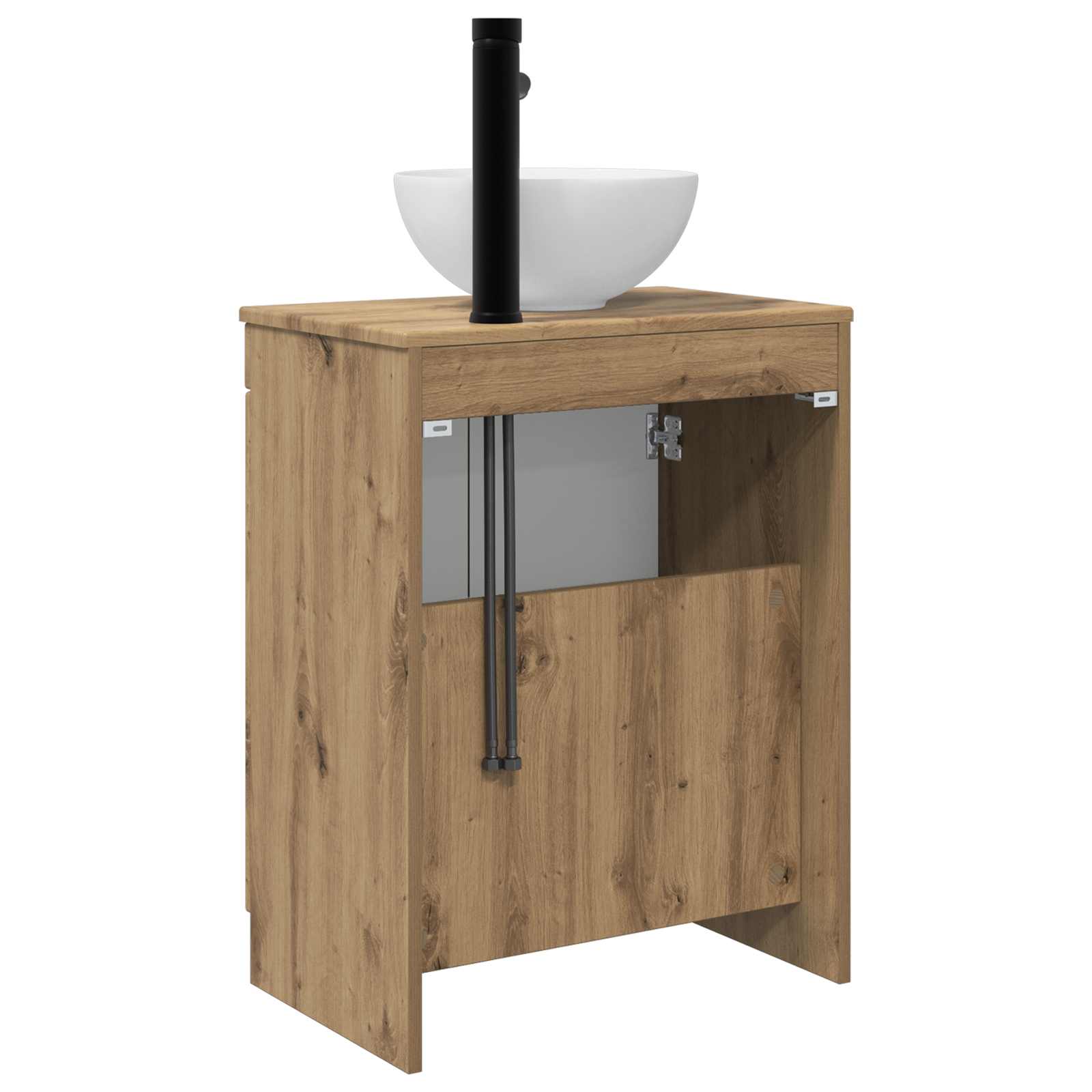 Meuble de salle de bain avec évier Chêne artisanal
