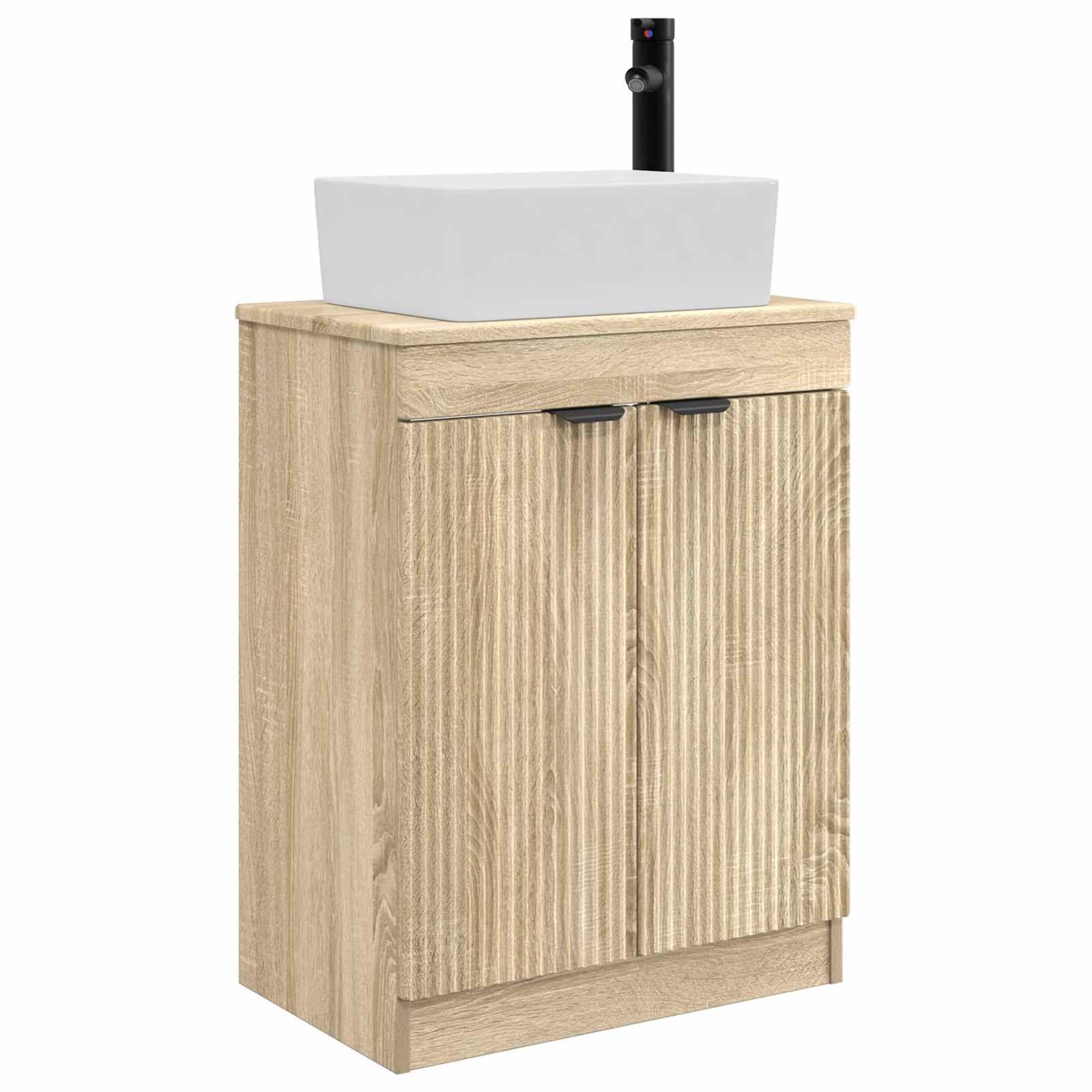 Meuble de salle de bain avec évier Chêne Sonoma 54 x 35 x 83 cm - XIOS