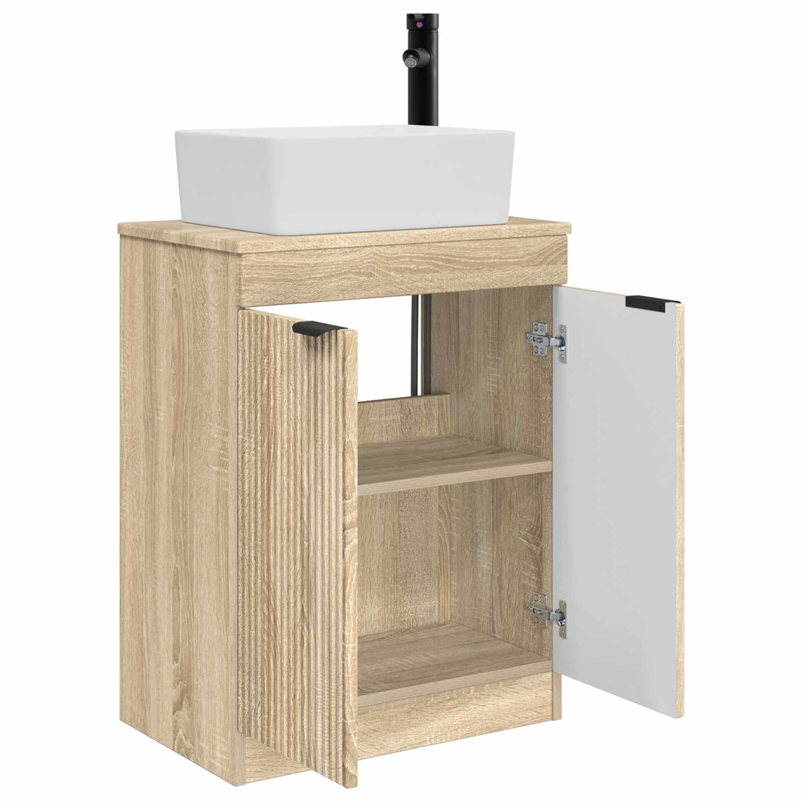 Meuble de salle de bain avec évier Chêne Sonoma 54 x 35 x 83 cm - XIOS