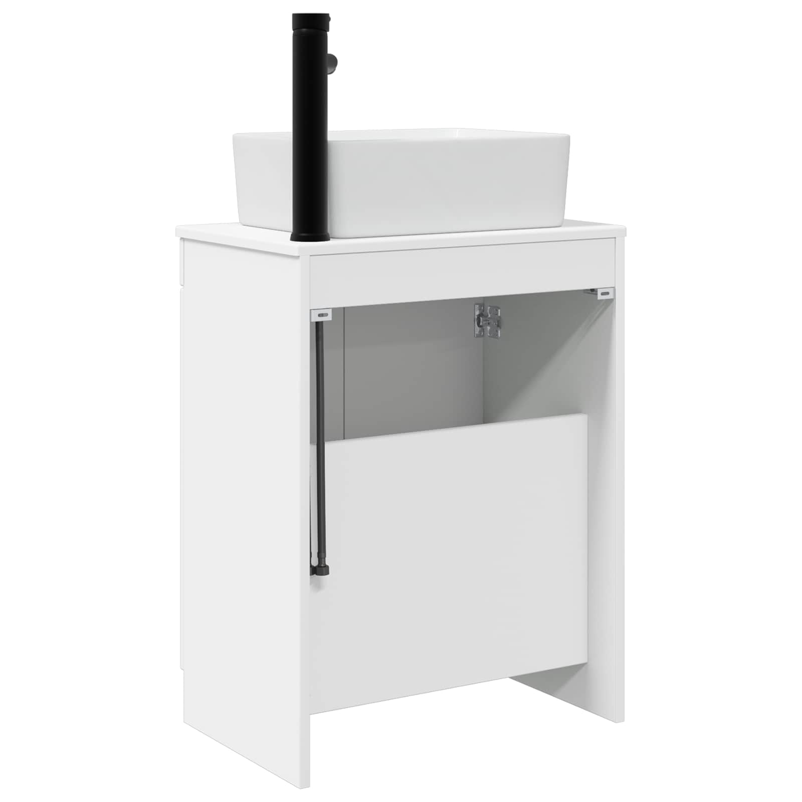 Meuble de salle de bain avec évier Blanc brillant