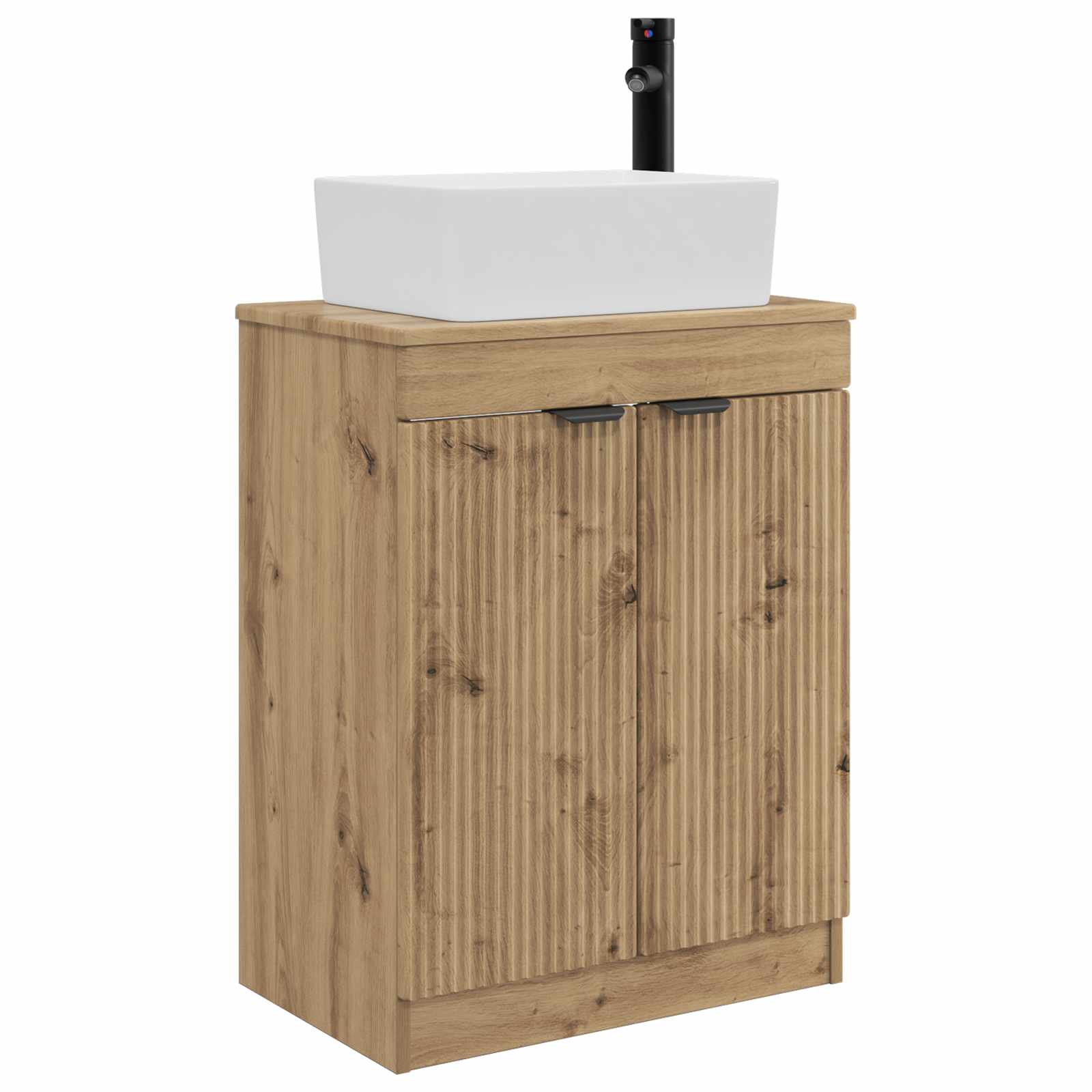 Meuble de salle de bain avec évier Chêne artisanal - XIOS