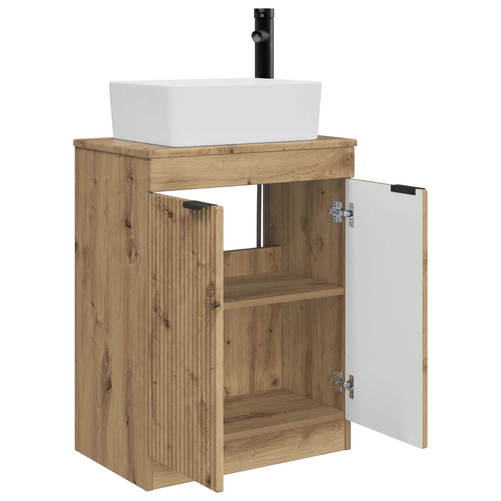 Meuble de salle de bain avec évier Chêne artisanal - XIOS