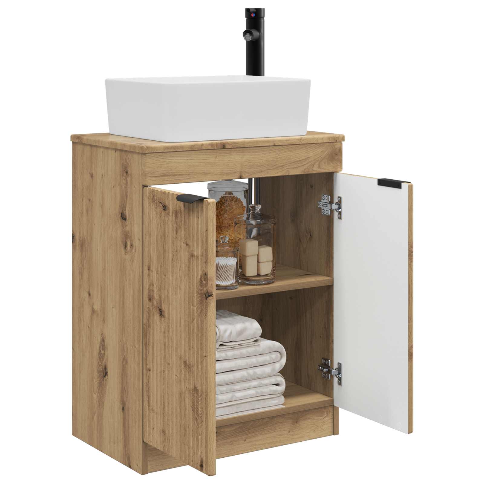 Meuble de salle de bain avec évier Chêne artisanal - XIOS