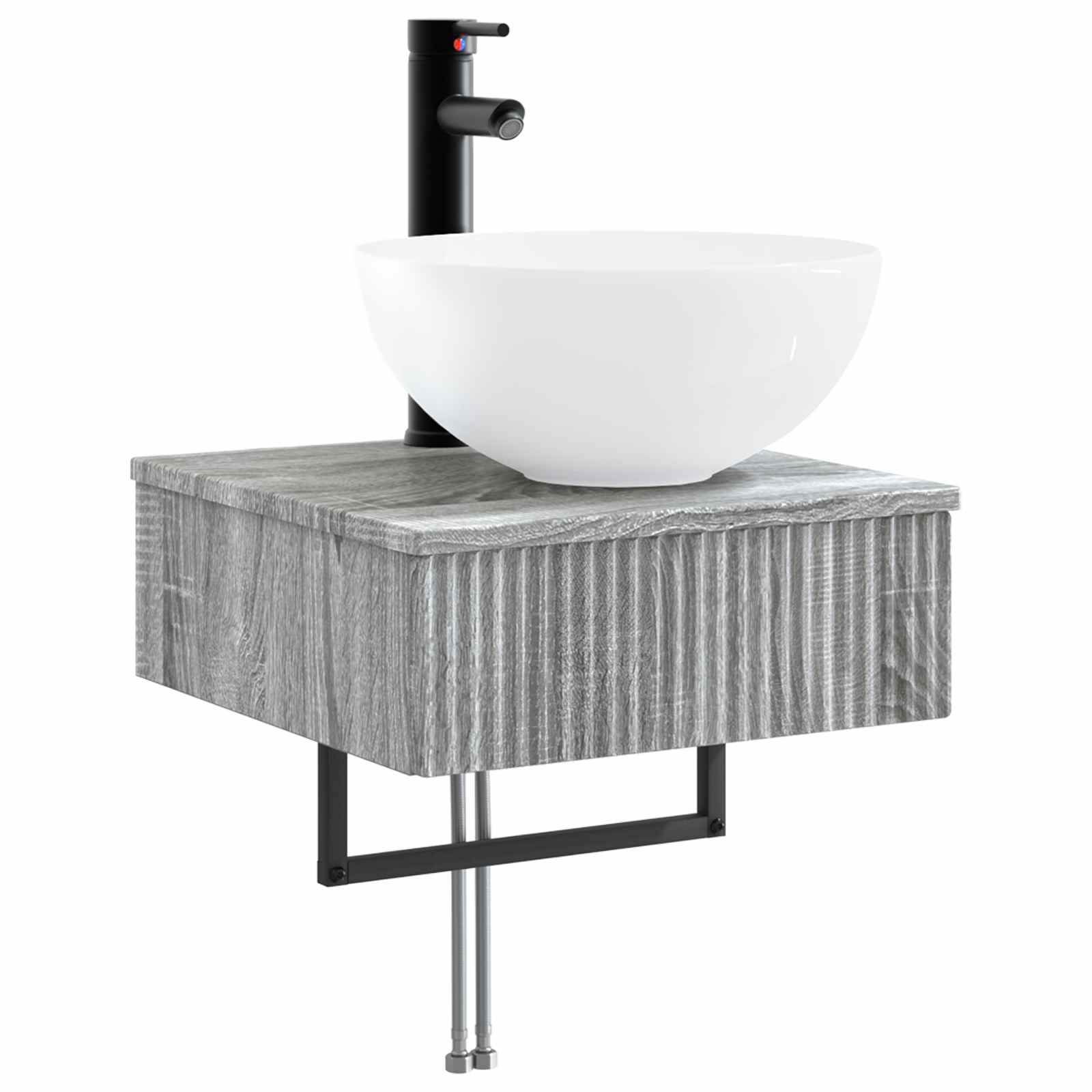 Basin de lavage mural Sonoma gris 40 x 41 x 40,5 cm