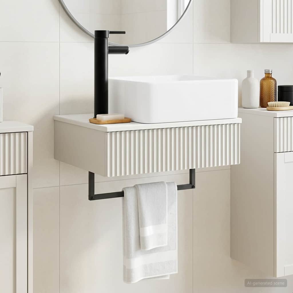 Basin de lavage mural Blanc brillant 53 x 35 x 39 cm
