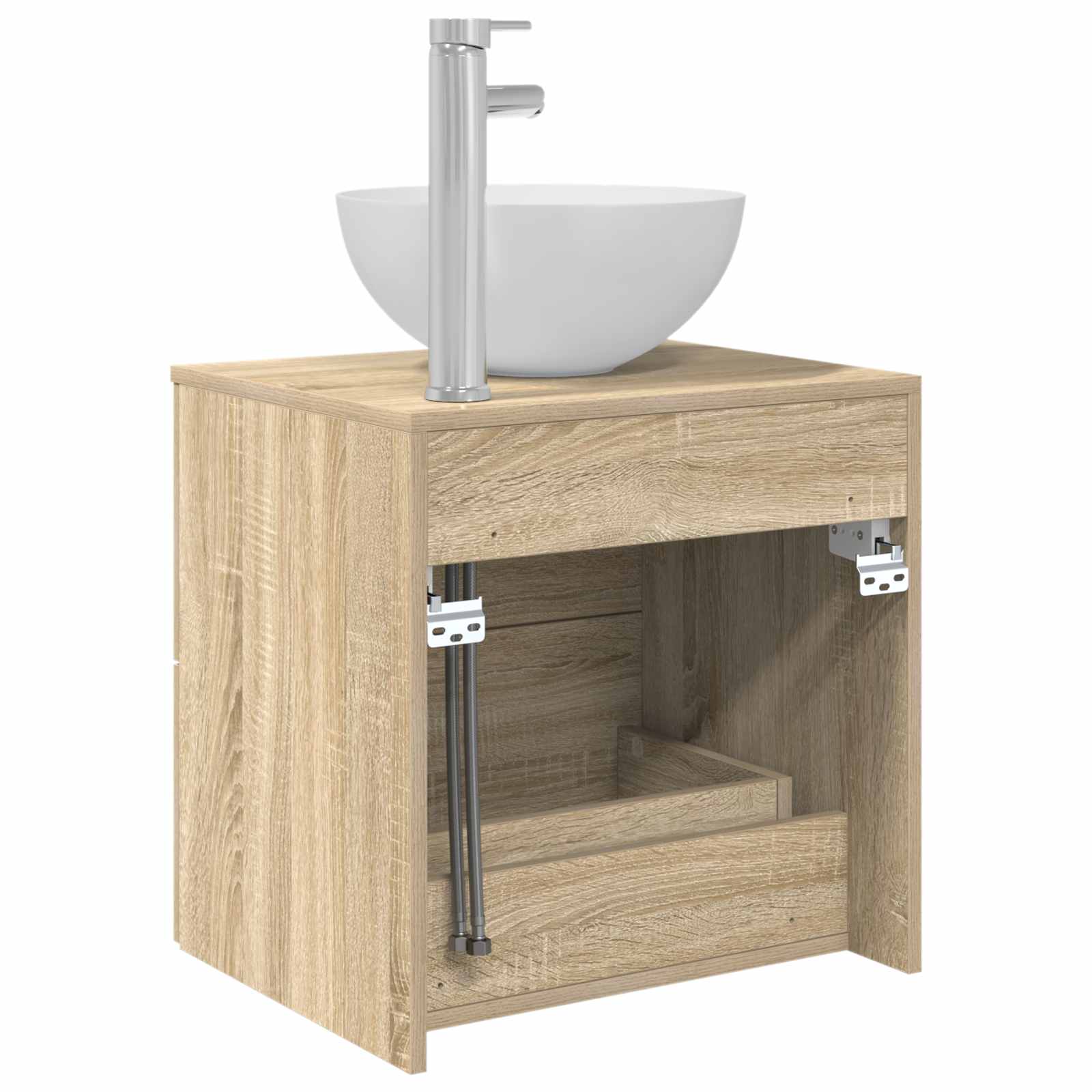 Meuble lavabo mural Chêne Sonoma 49,5 x 35 x 63 cm