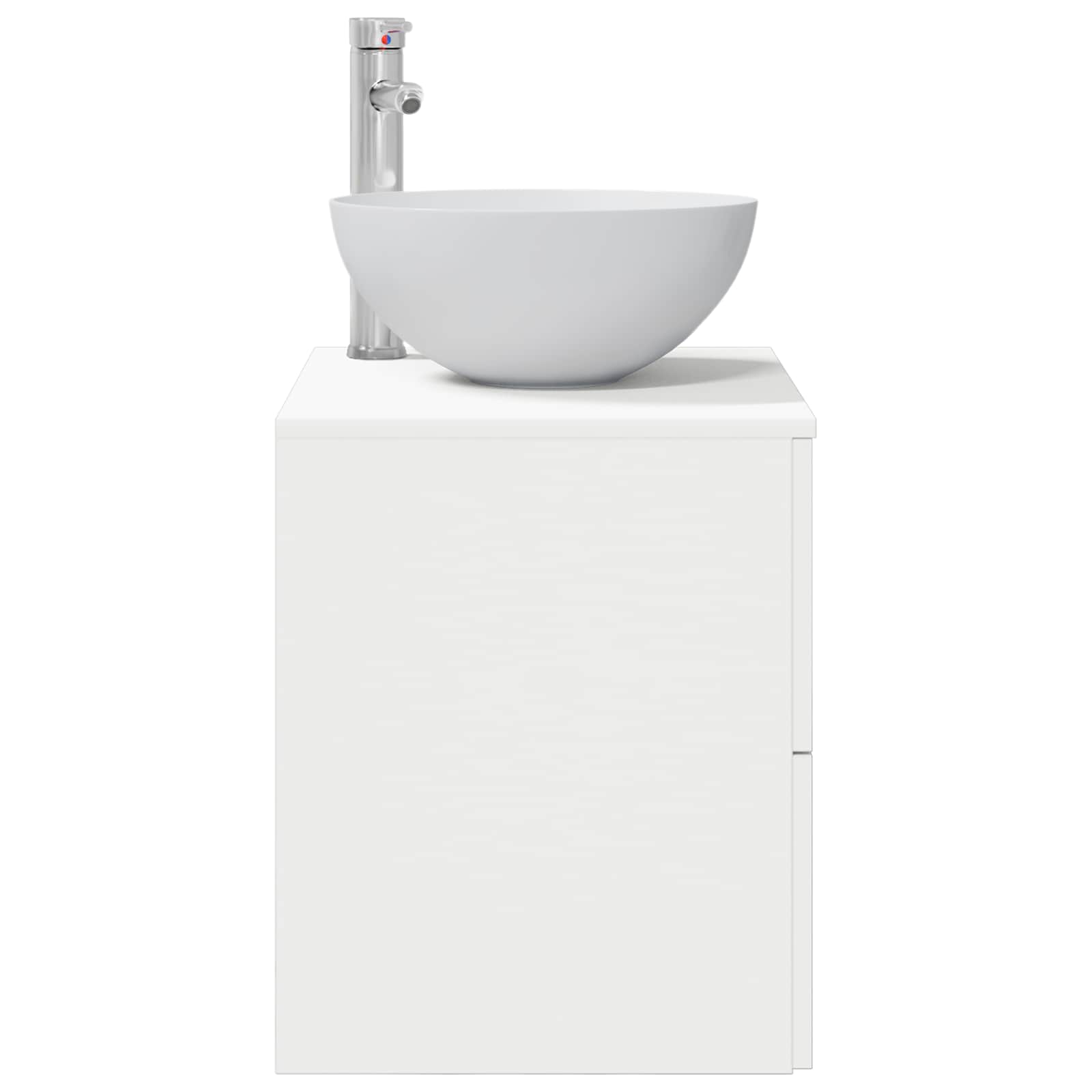 Vanité de lavabo mural Blanc 49,5 x 41 x 64,5 cm