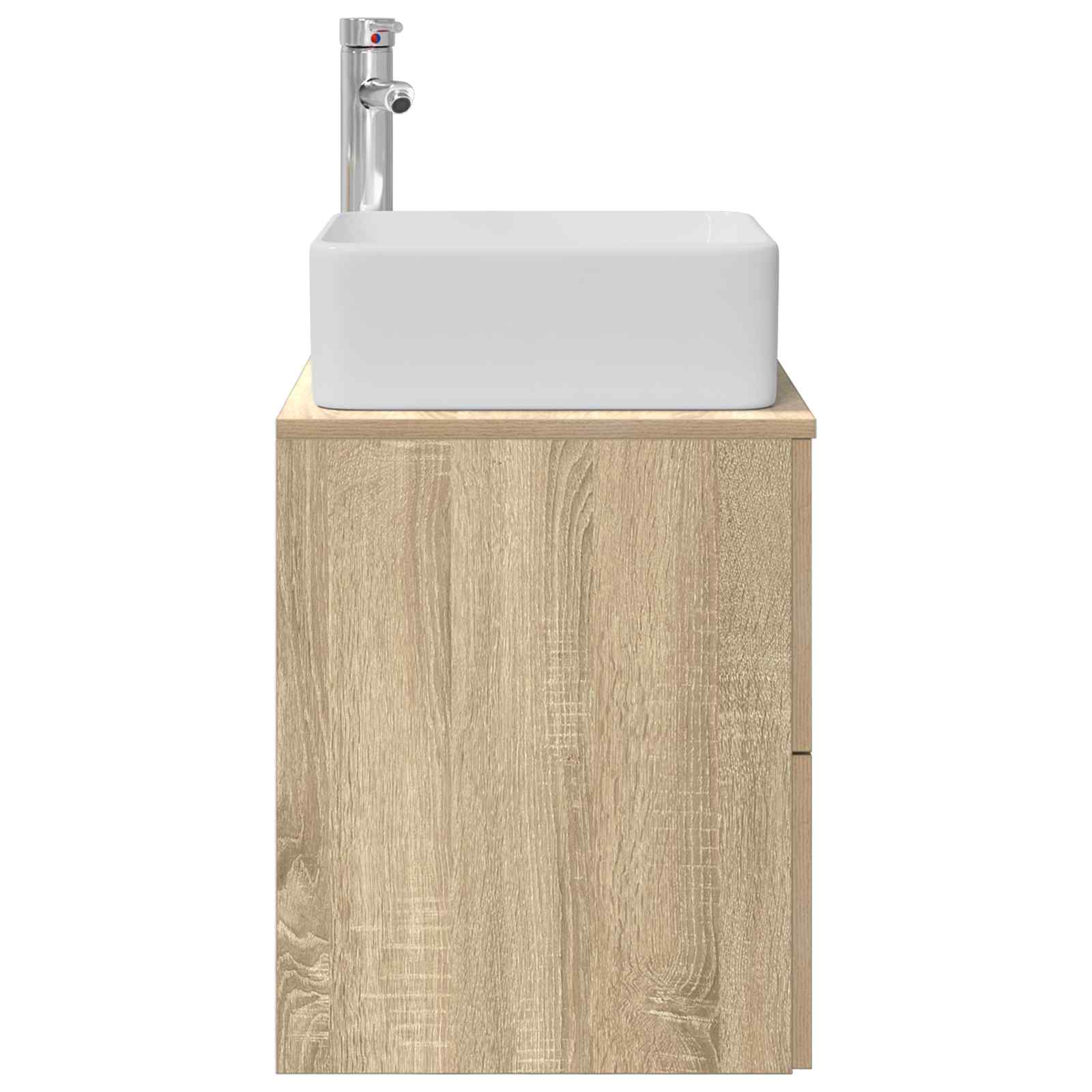 Vanité de lavabo mural Chêne Sonoma 49,5 x 41 x 63 cm