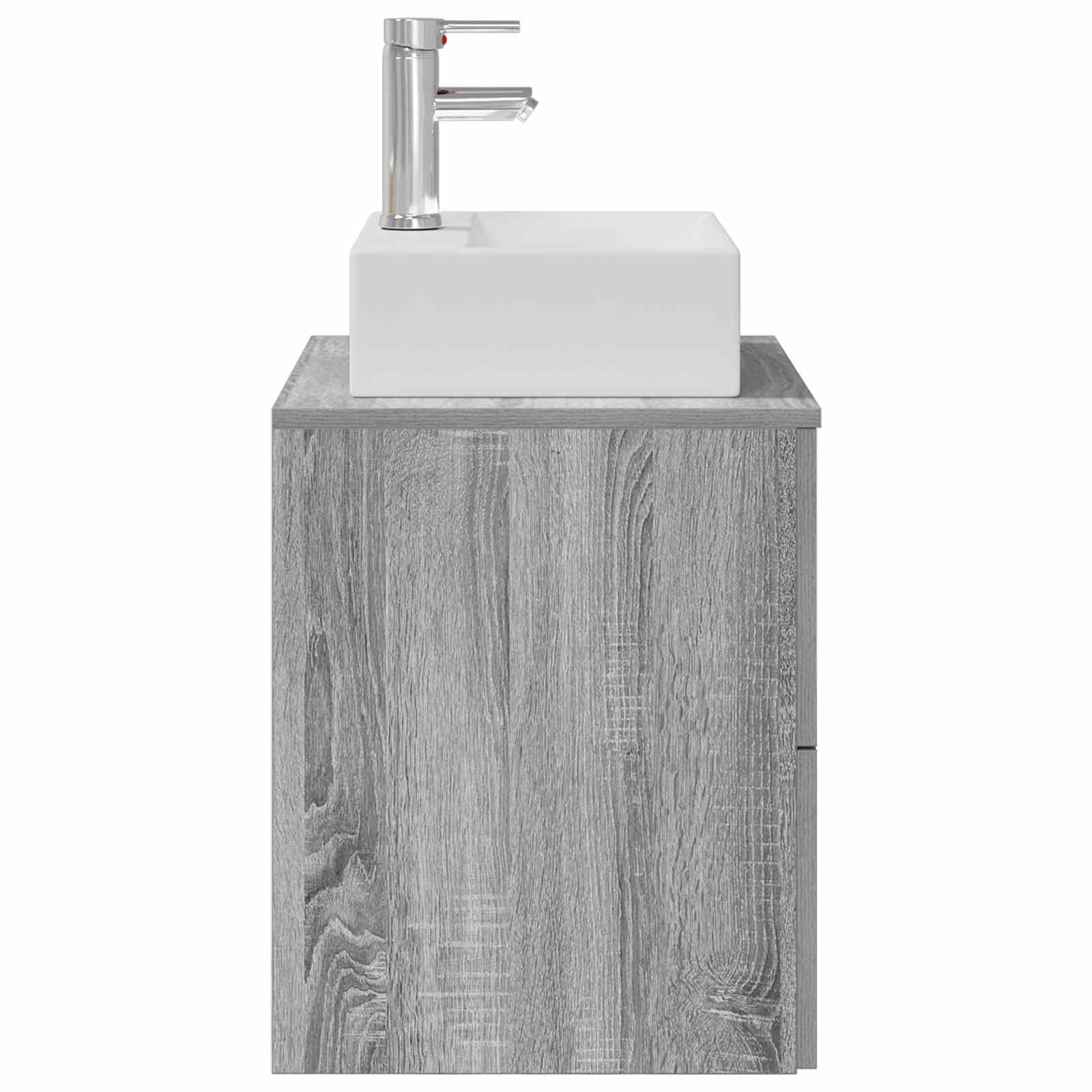 Vanité de lavabo mural Sonoma gris 49,5 x 41 x 62,5 cm