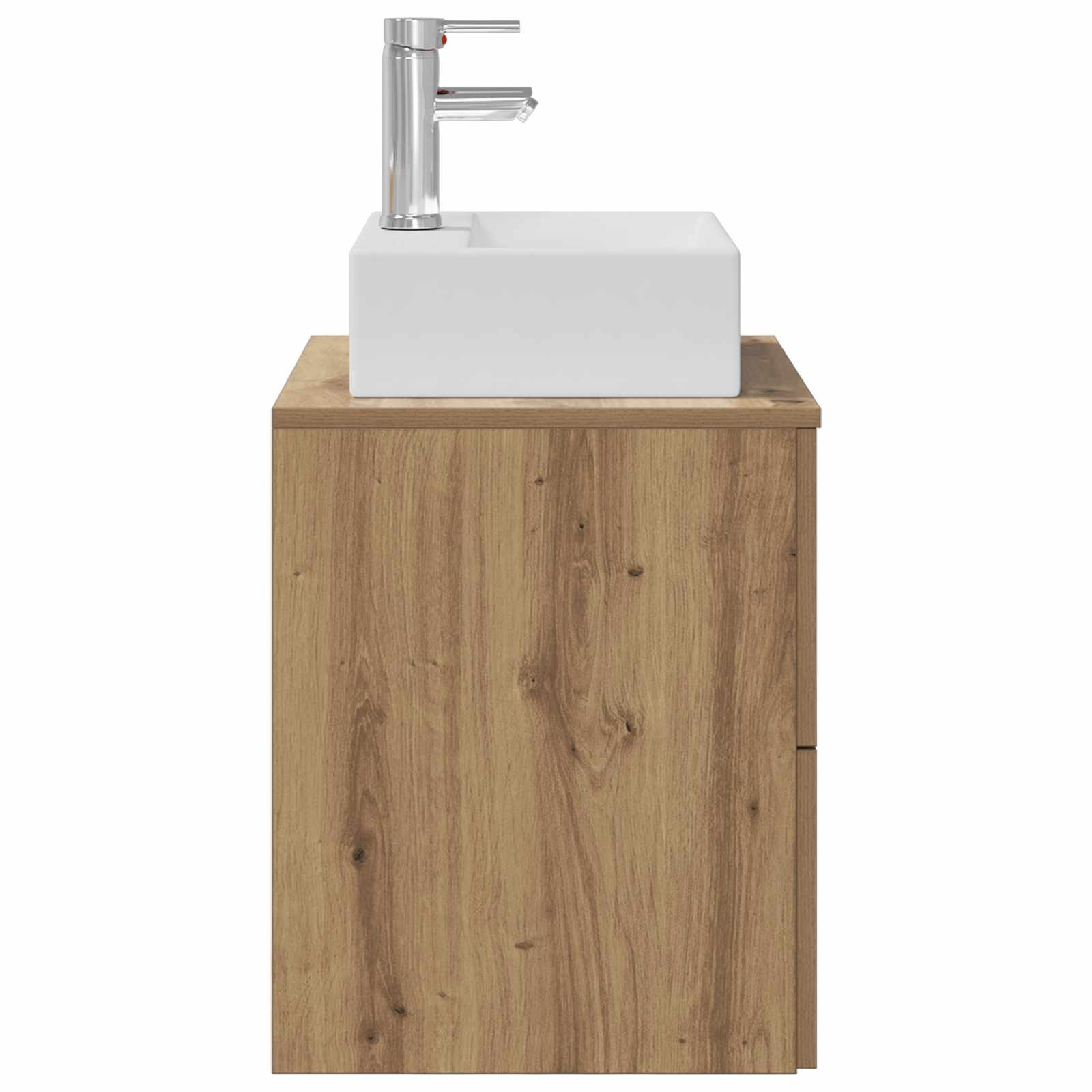 Vanité de lavabo mural Chêne artisanal 49,5 x 41 x 62,5 cm