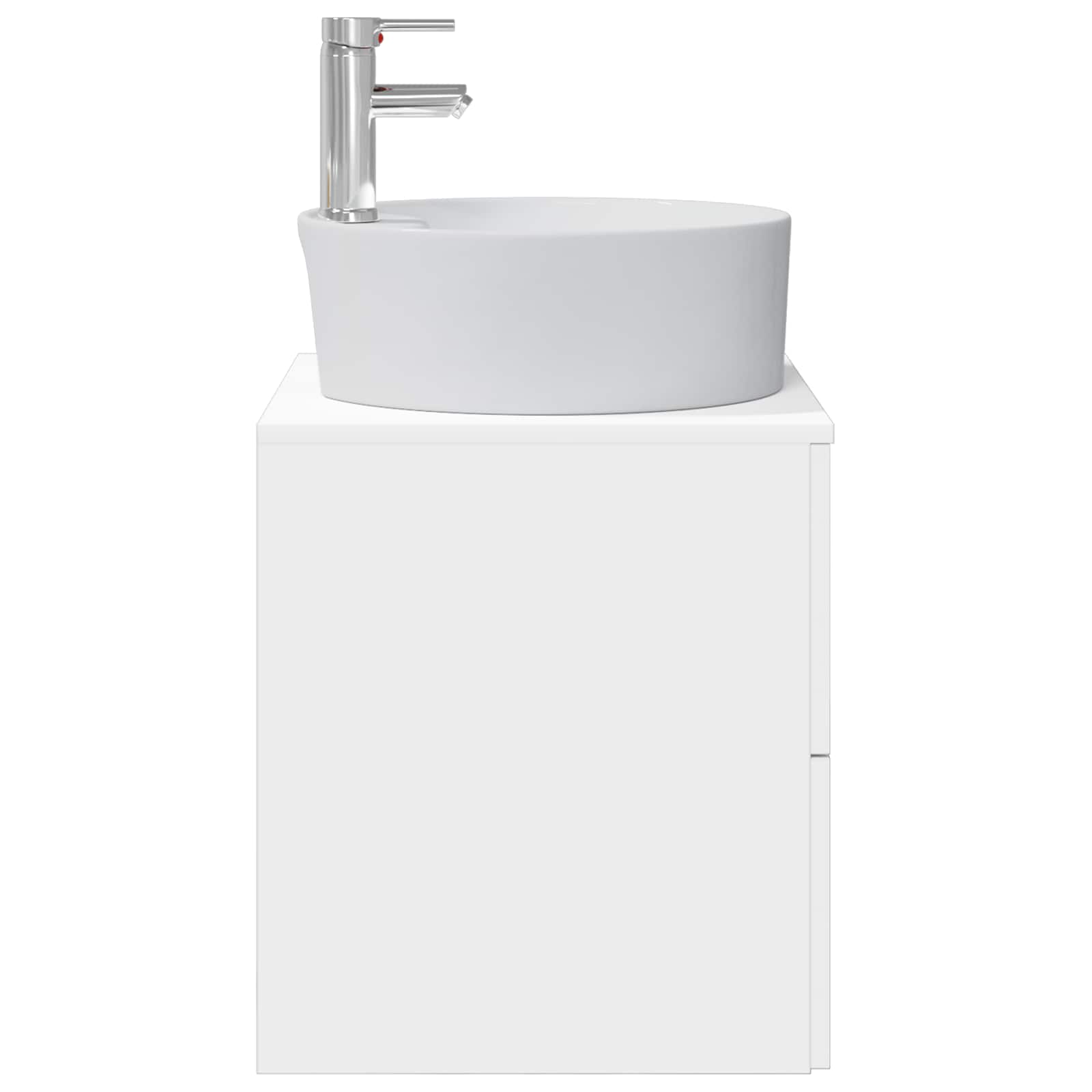 Vanité de lavabo mural Blanc 49,5 x 44,5 x 65 cm