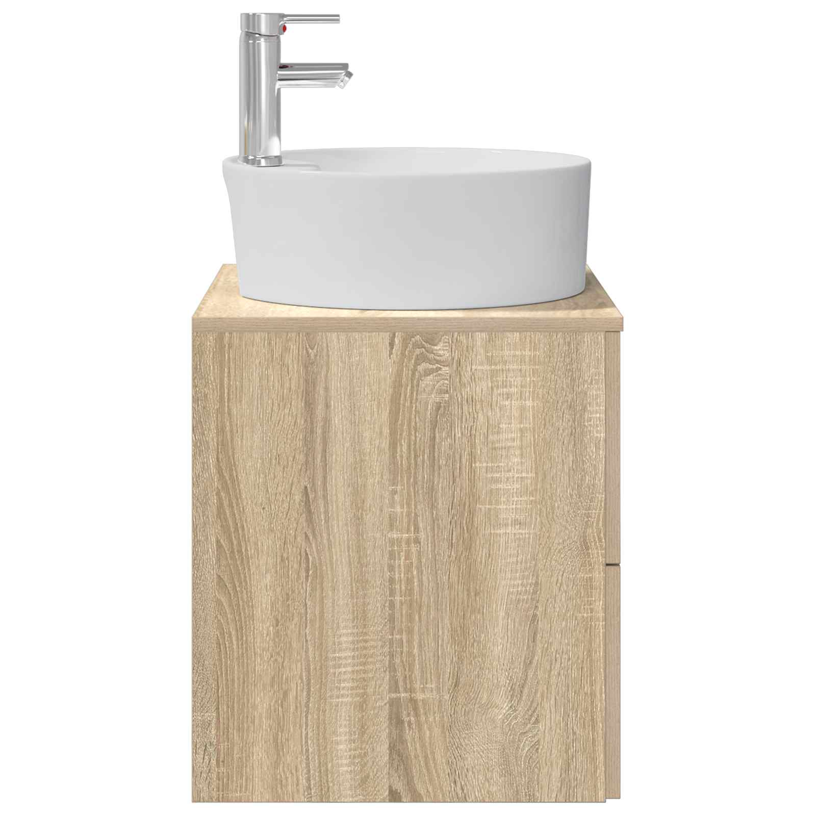 Vanité de lavabo mural Chêne Sonoma 49,5 x 44,5 x 65 cm