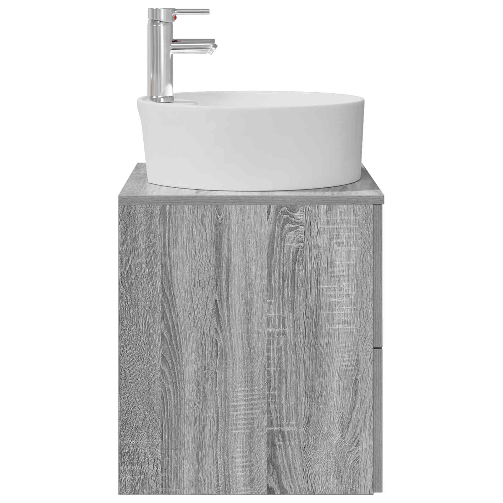 Vanité de lavabo mural Sonoma gris 49,5 x 44,5 x 65 cm