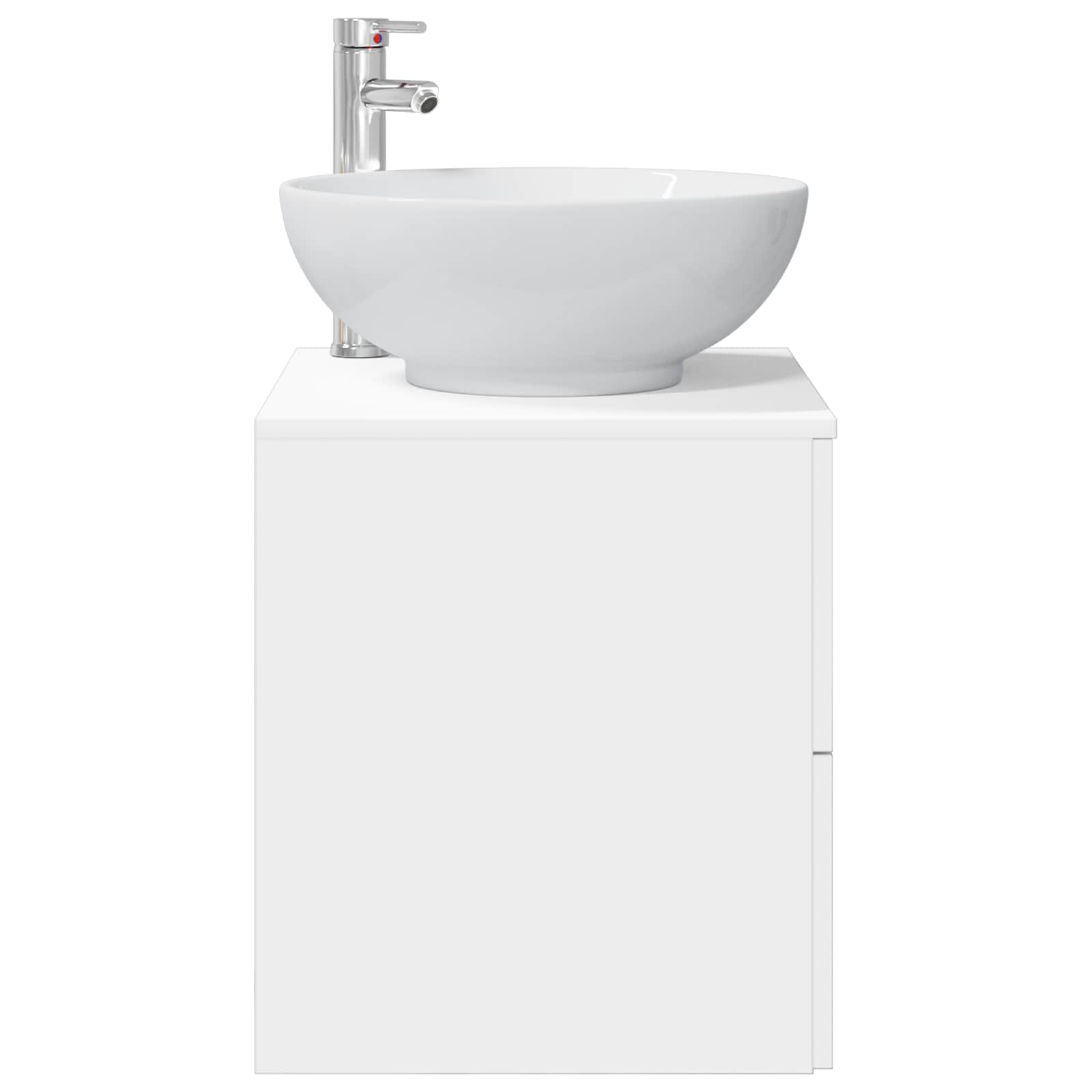 Vanité de lavabo mural Blanc 49,5 x 44,5 x 66,5 cm