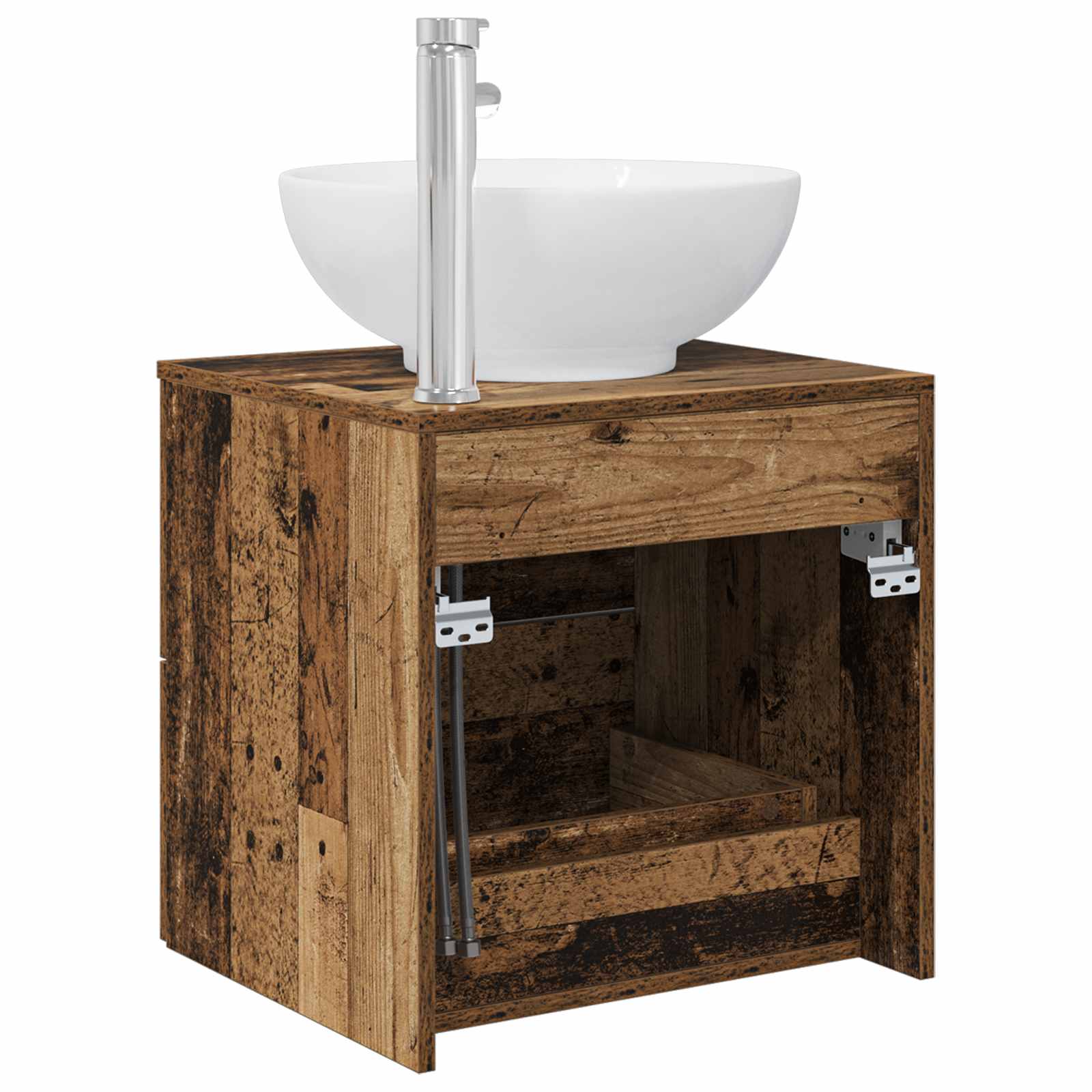Vanité de lavabo mural Bois ancien 49,5 x 44,5 x 66,5 cm