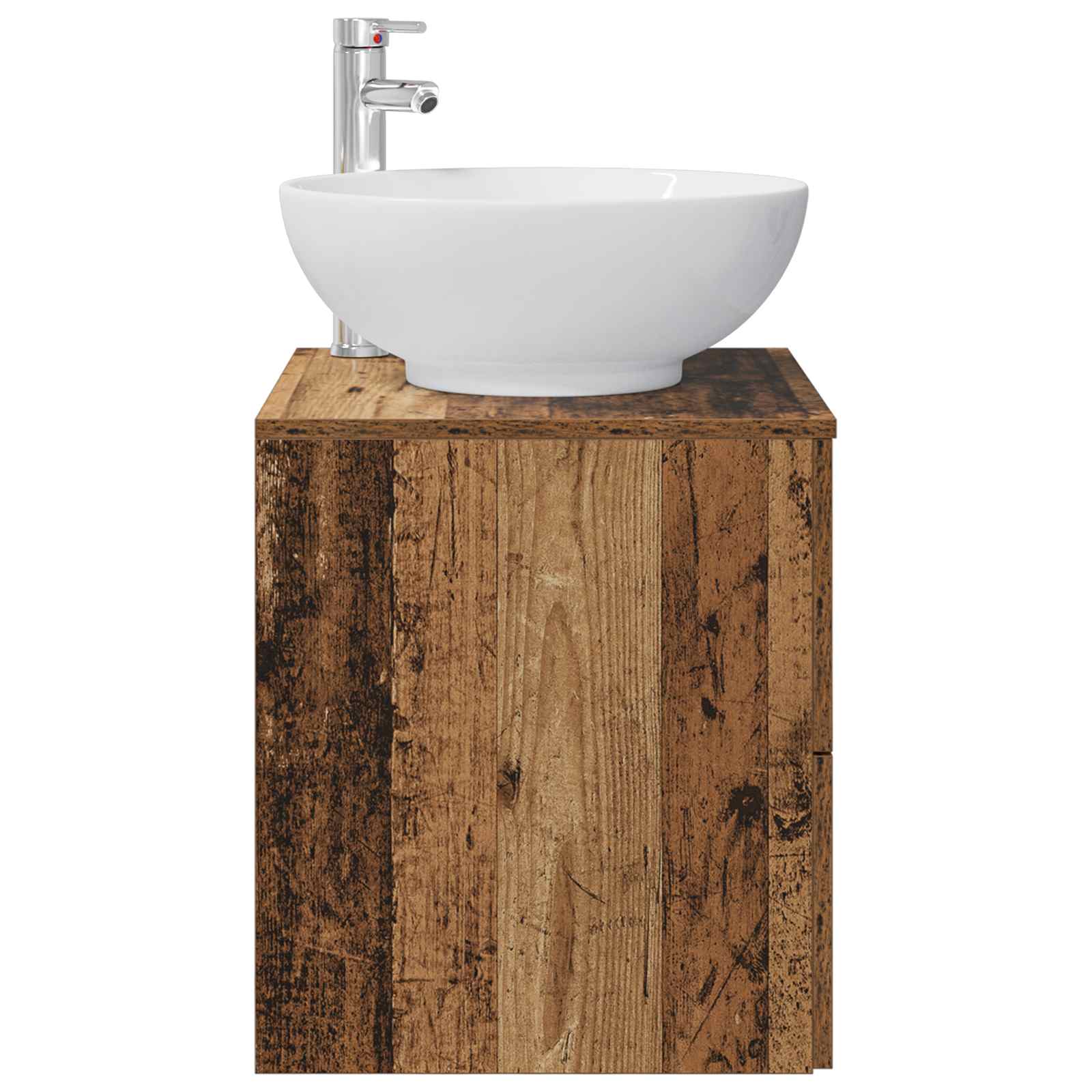 Vanité de lavabo mural Bois ancien 49,5 x 44,5 x 66,5 cm
