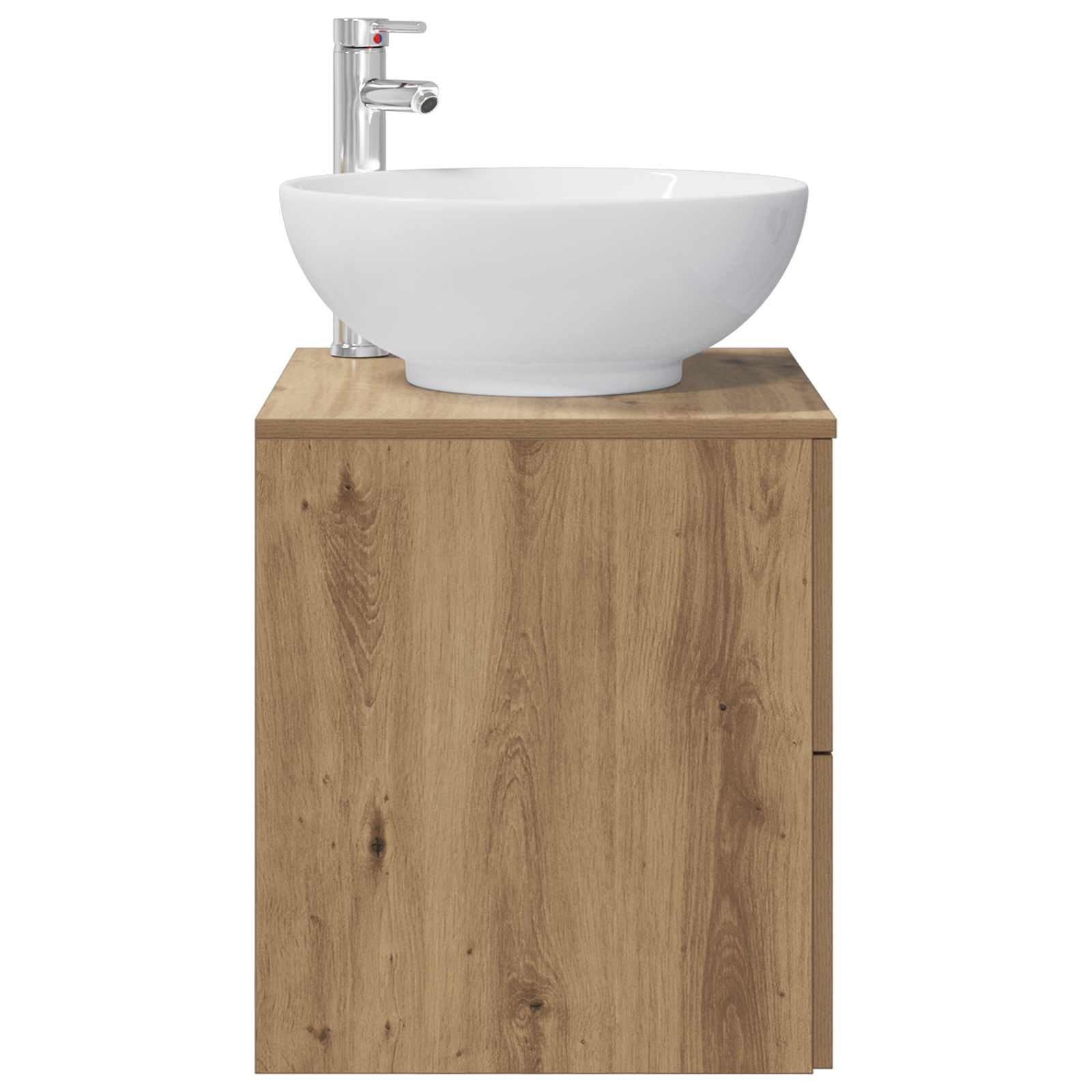 Vanité de lavabo mural Chêne artisanal 49,5 x 44,5 x 66,5 cm