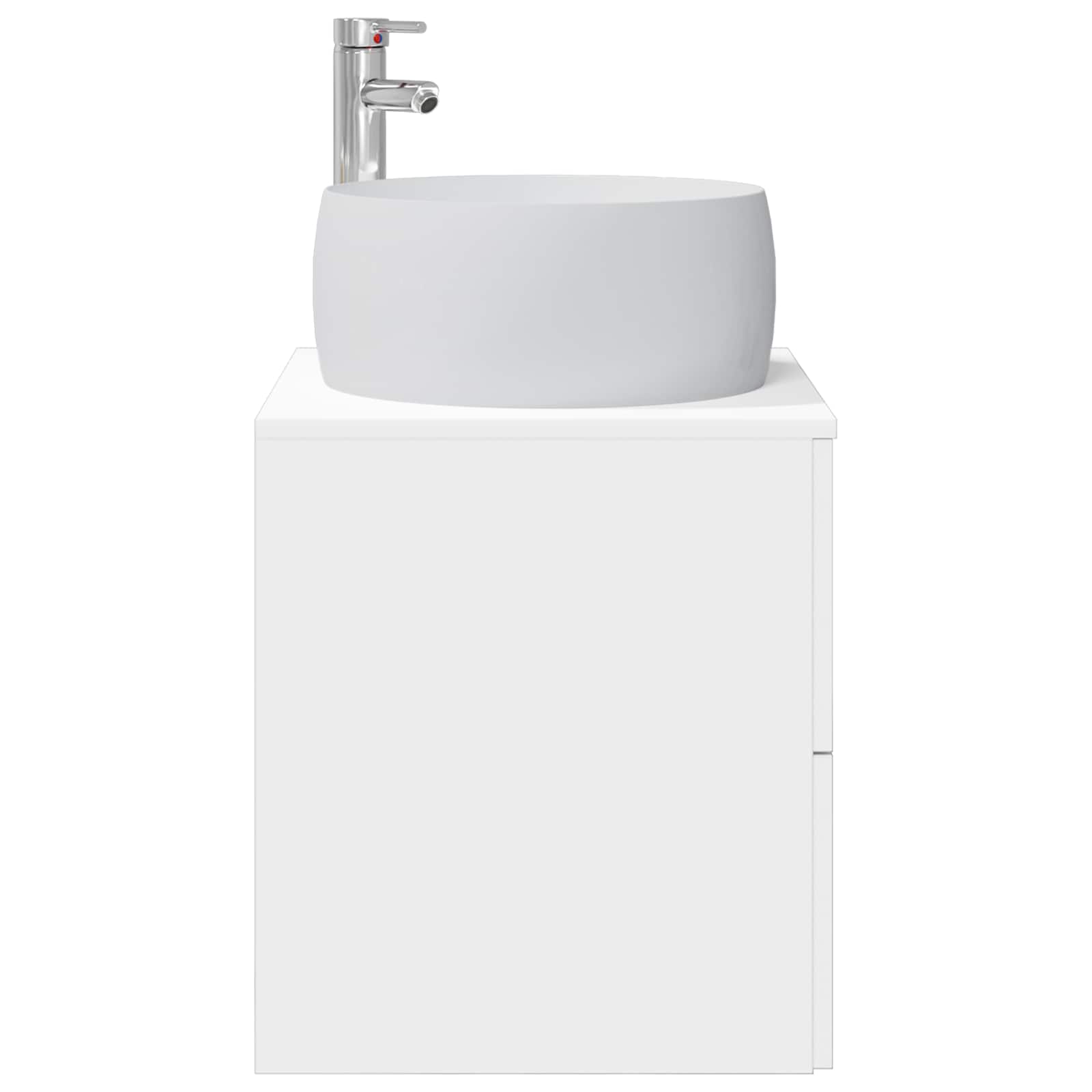 Vanité de lavabo mural Blanc 49,5 x 44,5 x 66 cm