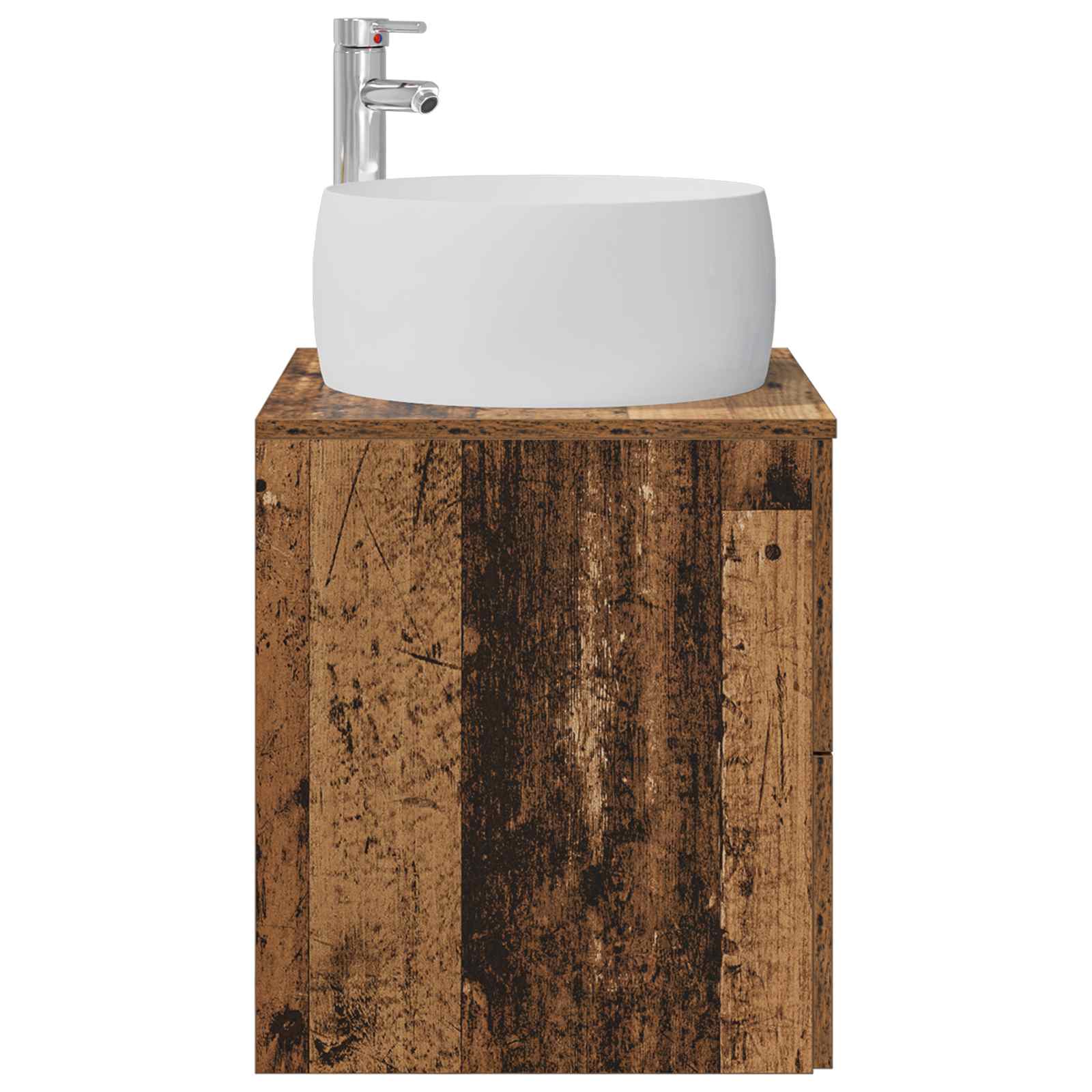 Vanité de lavabo mural Bois ancien 49,5 x 44,5 x 66 cm