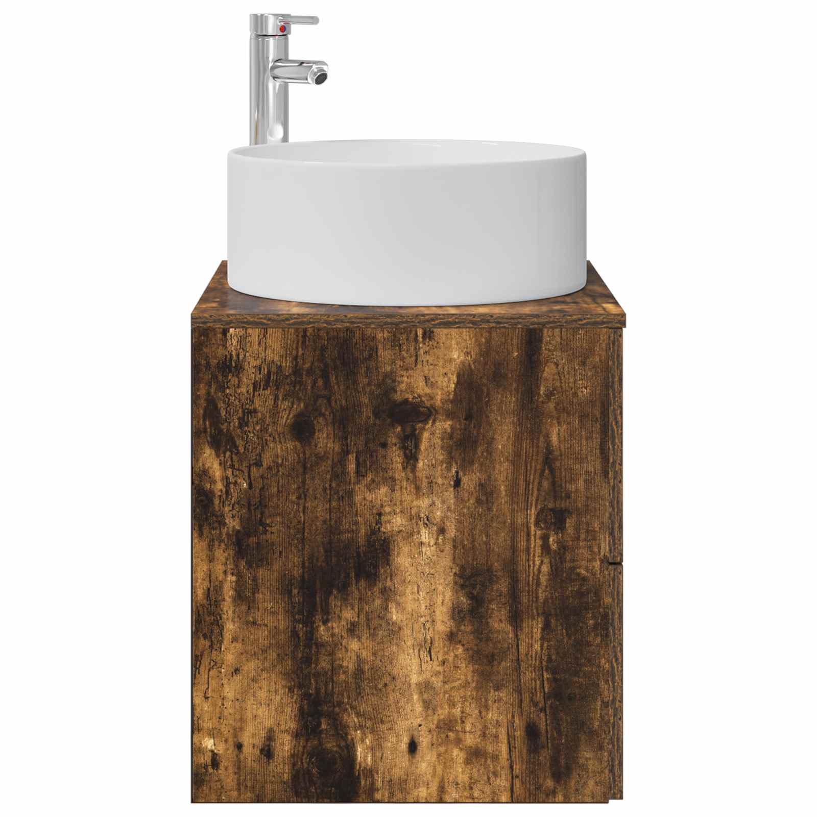 Vanité de lavabo mural Chêne fumé 49,5 x 44,5 x 65,5 cm