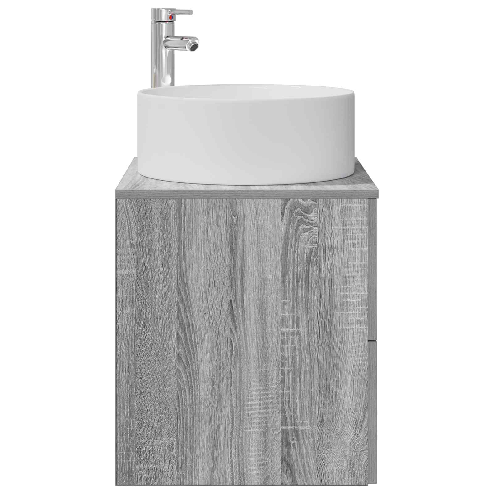 Vanité de lavabo mural Sonoma gris 49,5 x 44,5 x 65,5 cm