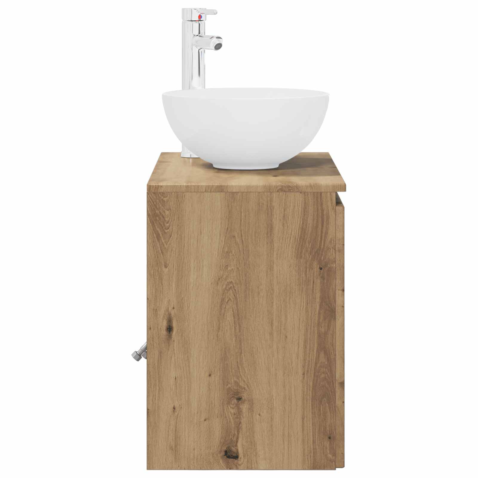 Vanité de lavabo mural Chêne artisanal 49,5 x 35 x 63 cm - XIOS