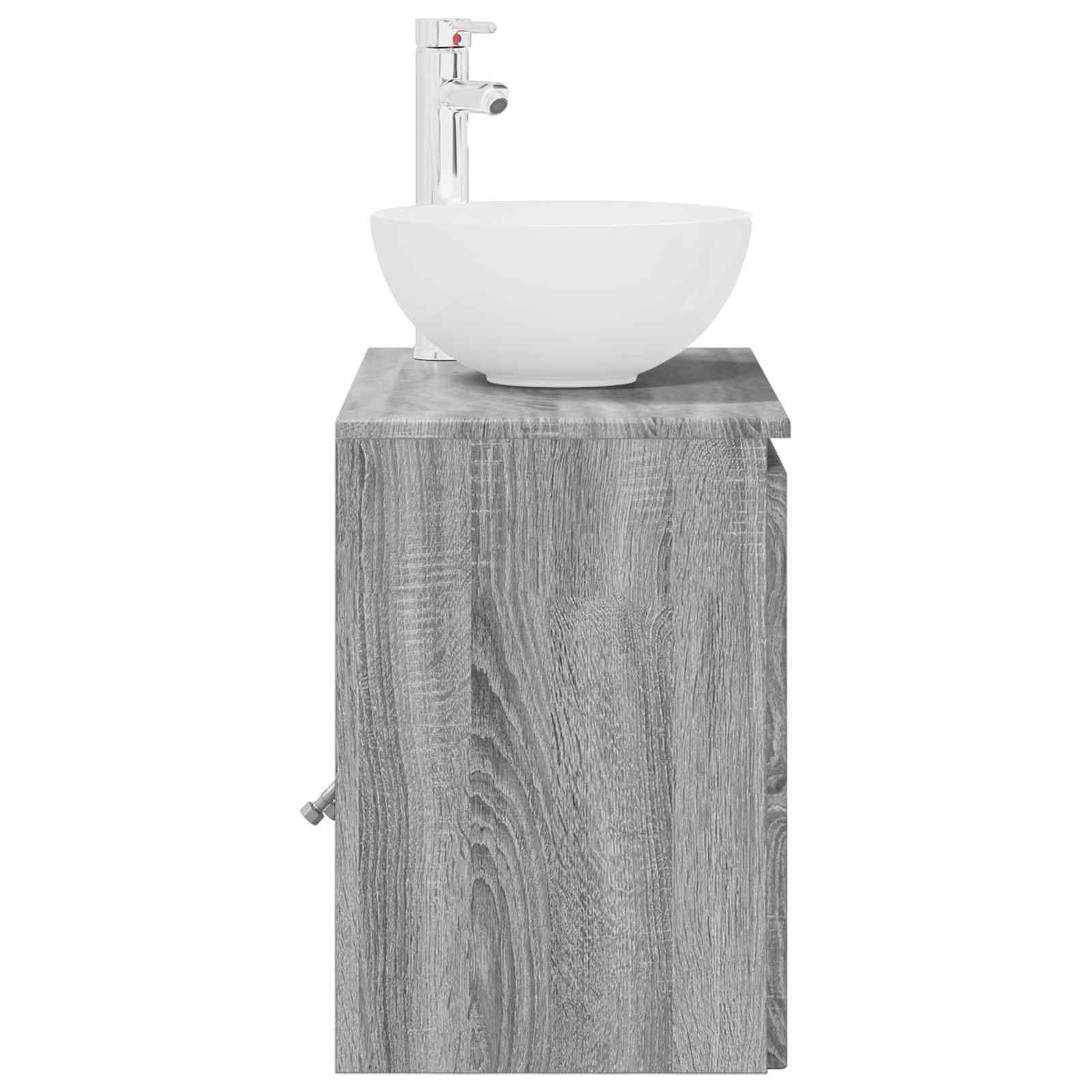Vanité de lavabo mural Sonoma gris 49,5 x 41 x 64,5 cm