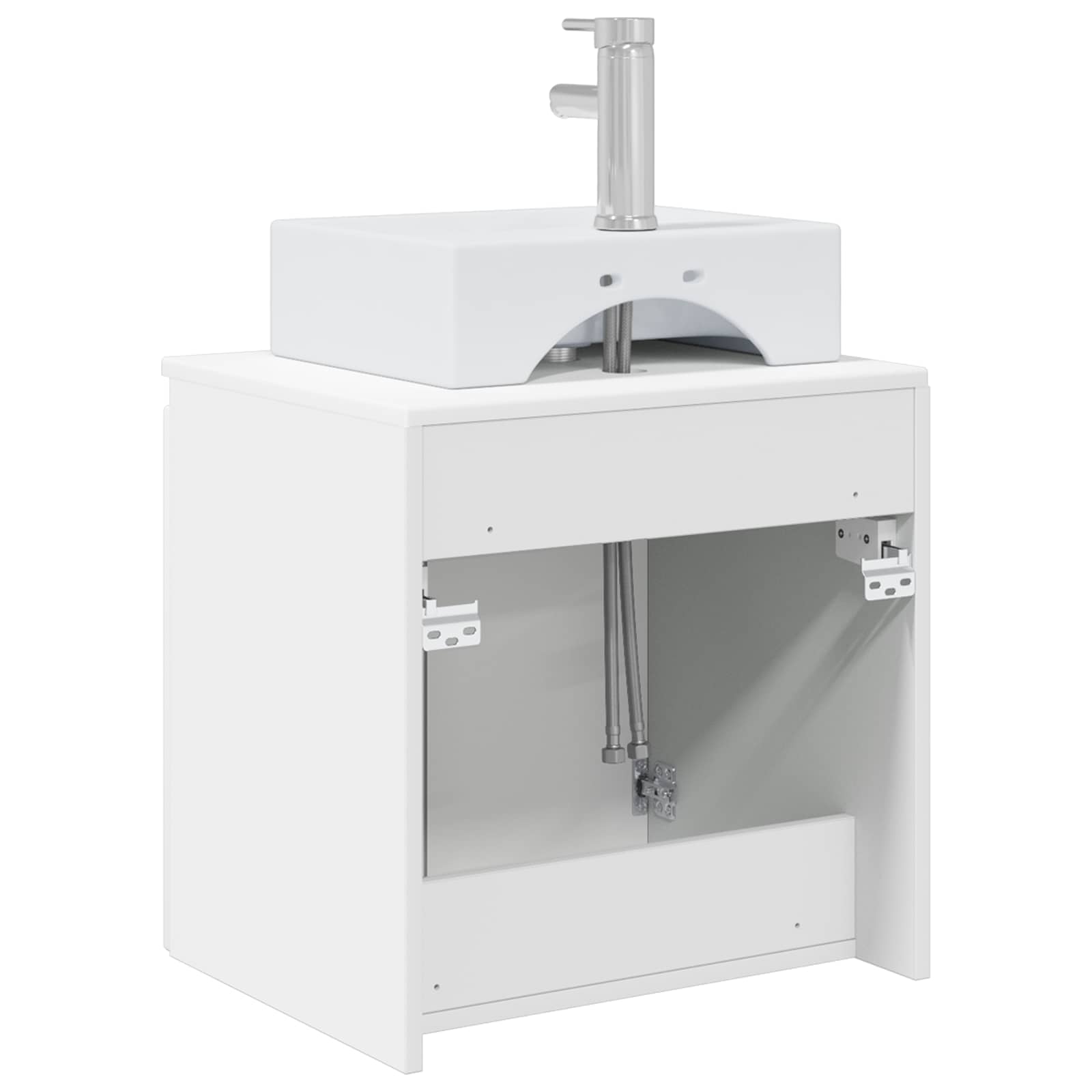 Vanité de lavabo mural Blanc 49,5 x 41 x 62,5 cm