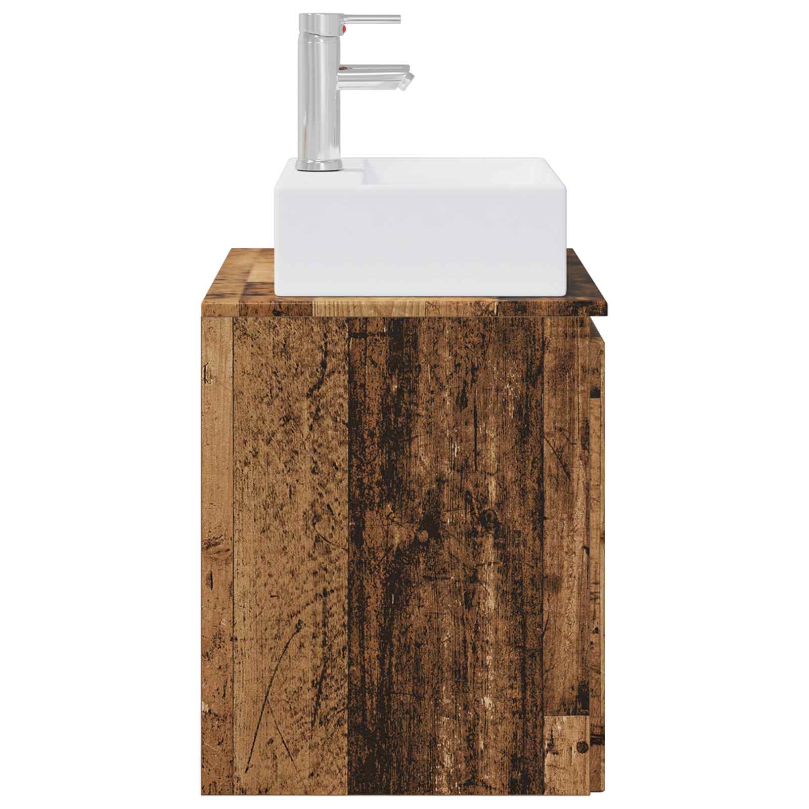 Vanité de lavabo mural Bois ancien 49,5 x 41 x 62,5 cm