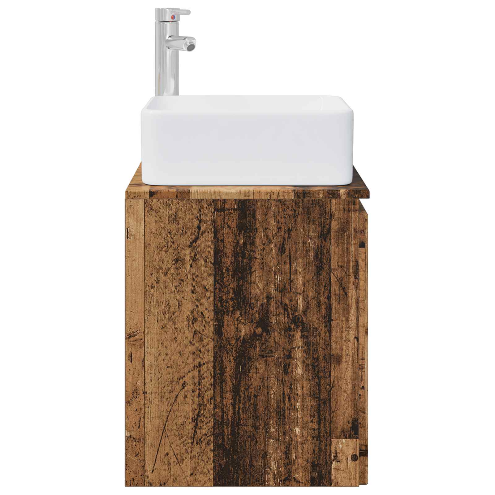 Vanité de lavabo mural Bois ancien 53 x 35 x 63 cm