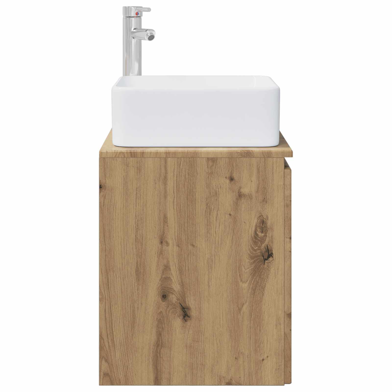 Vanité de lavabo mural Chêne artisanal 53 x 35 x 63 cm