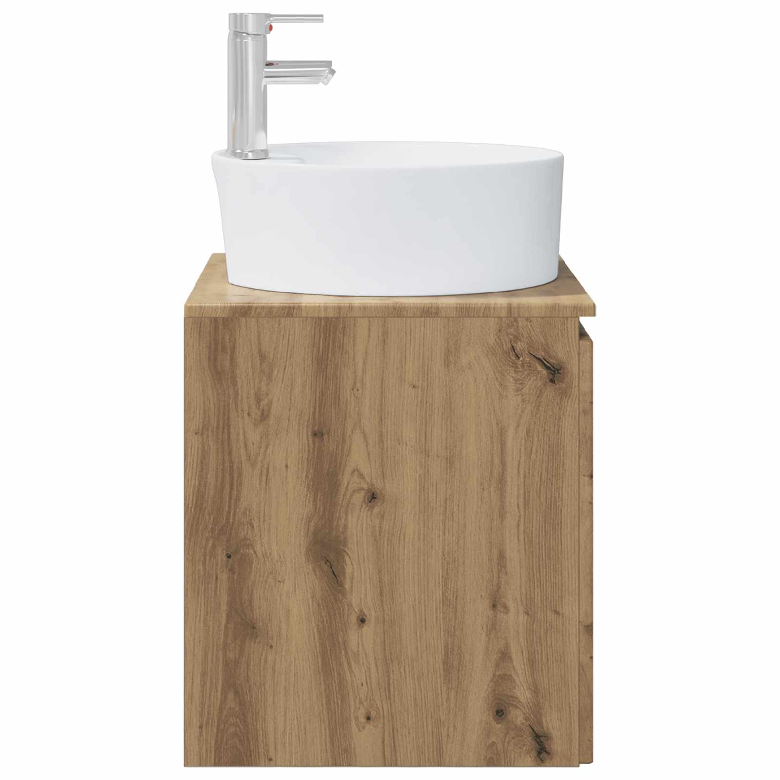Vanité de lavabo mural Chêne artisanal 49,5 x 44,5 x 65 cm