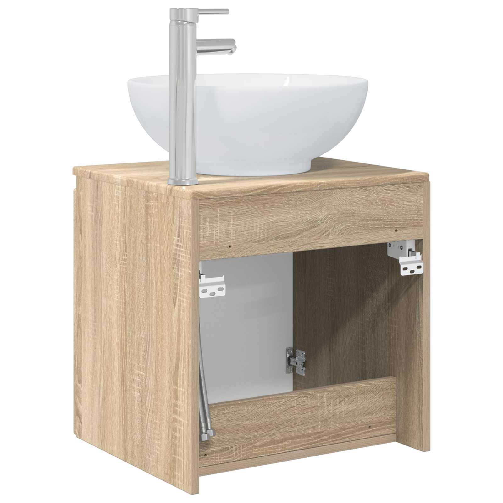 Vanité de lavabo mural Chêne Sonoma 49,5 x 44,5 x 65 cm