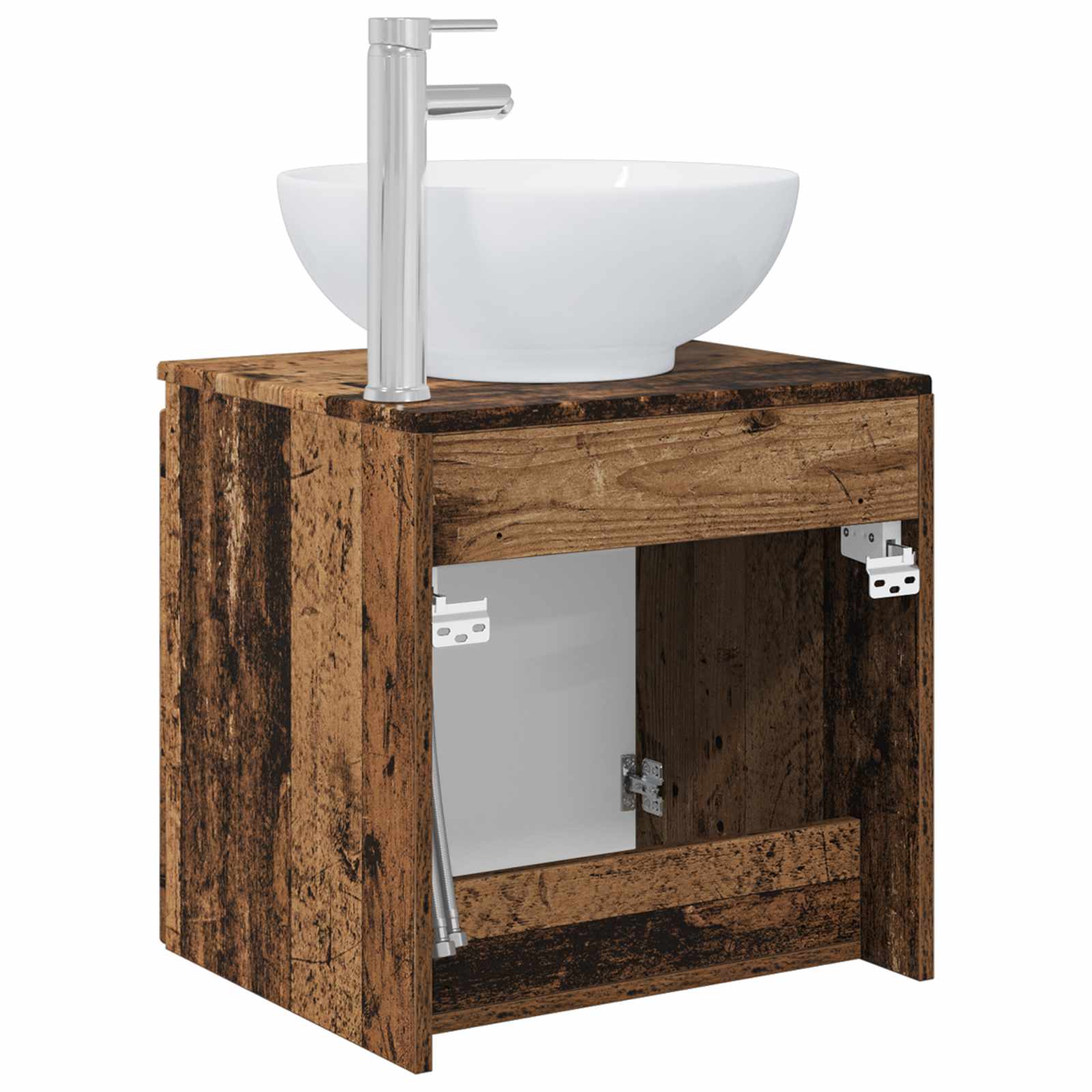 Vanité de lavabo mural Bois ancien 49,5 x 44,5 x 65 cm - XIOS