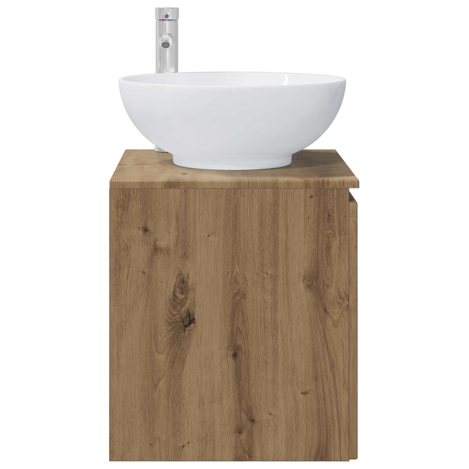 Vanité de lavabo mural Chêne artisanal 49,5 x 44,5 x 65 cm