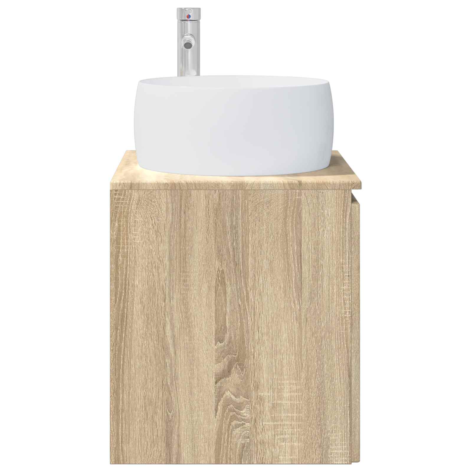 Vanité de lavabo mural Chêne Sonoma 49,5 x 44,5 x 66 cm