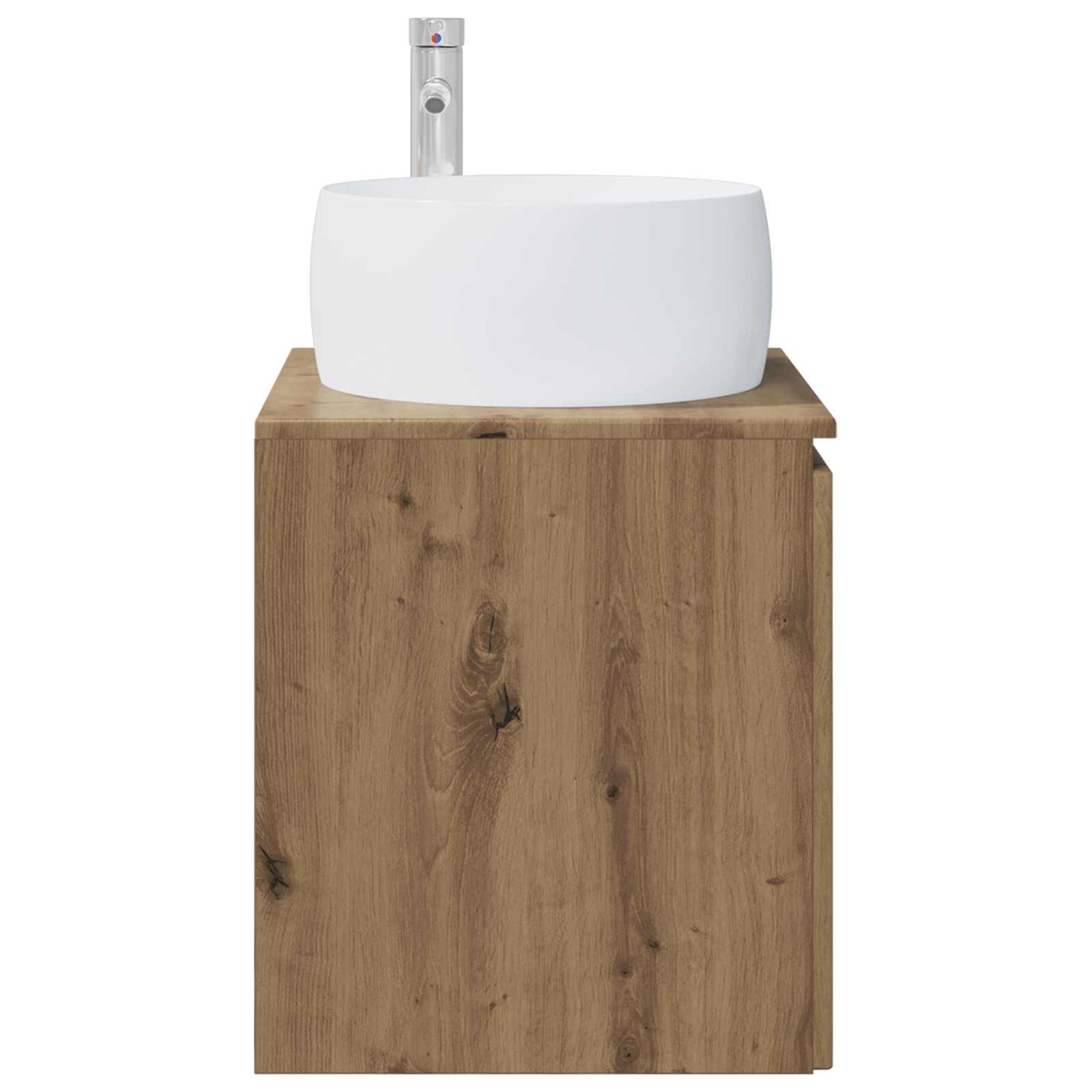 Vanité de lavabo mural Chêne artisanal 49,5 x 44,5 x 66 cm