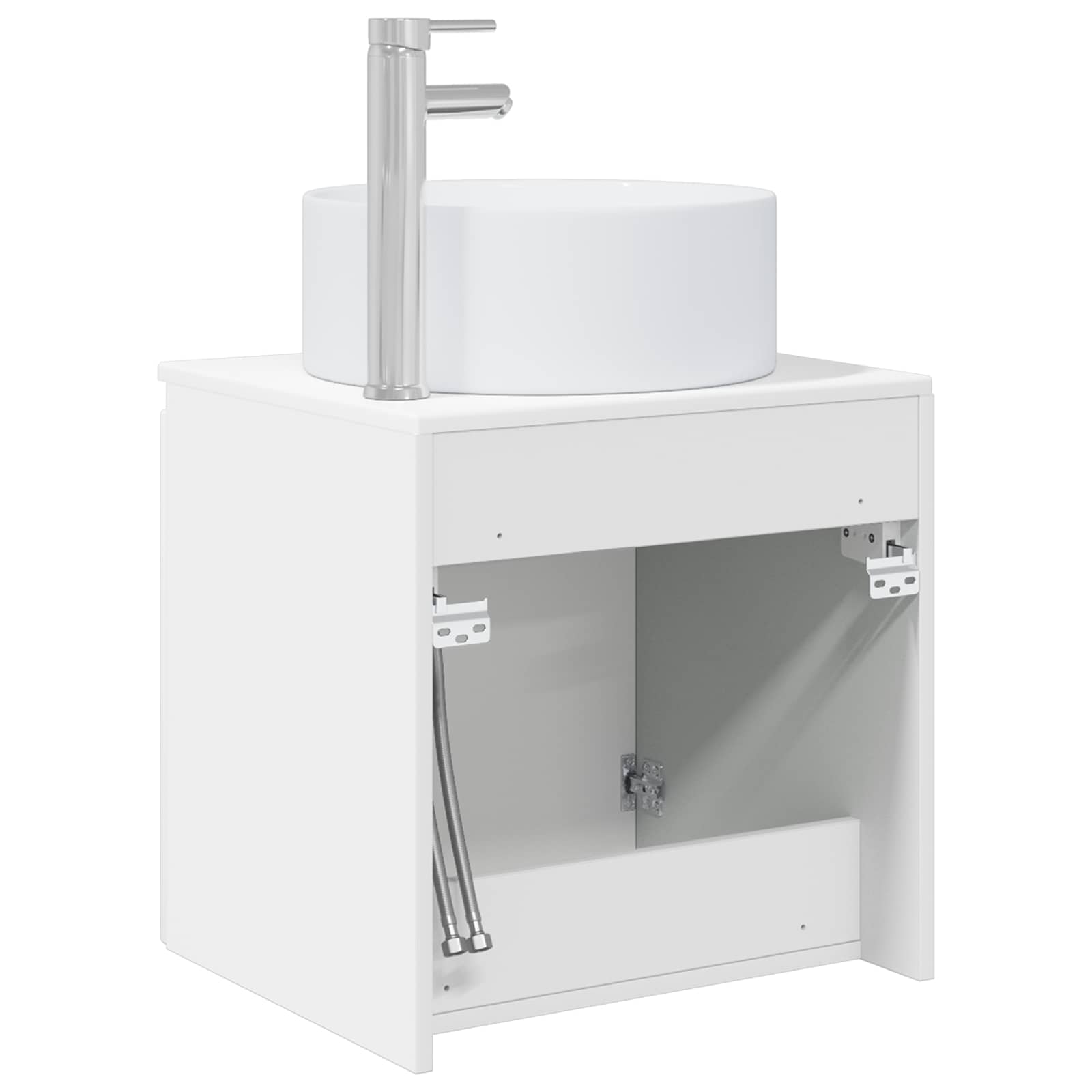 Meuble de lavabo mural Blanc 49,5 x 44,5 x 65,5 cm
